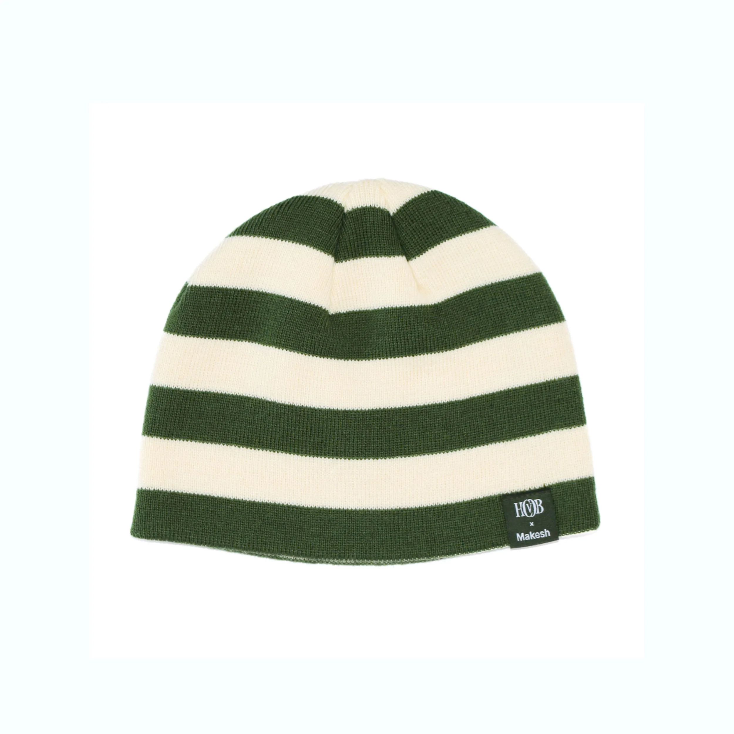 GREEN STRIPES BEANIE