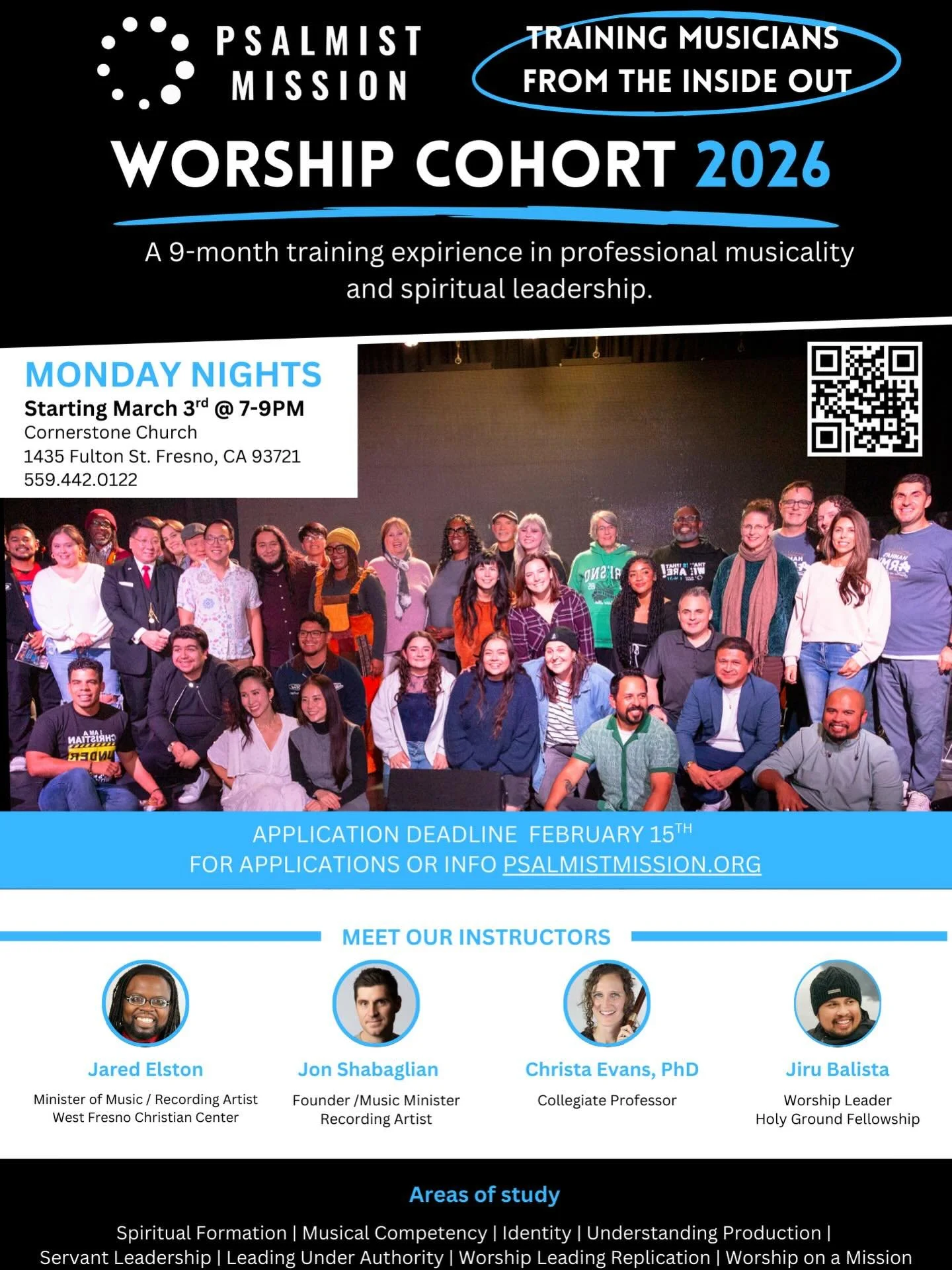 7 days left for @psalmistmissionofficial 8th worship cohort in Cali! you or a friend want to grow in music 🎶, your Faith, and in an awesome community of musicians who love Jesus?! Look at this beautiful fam after 7 years😎🔥👆 Taking apps till next 