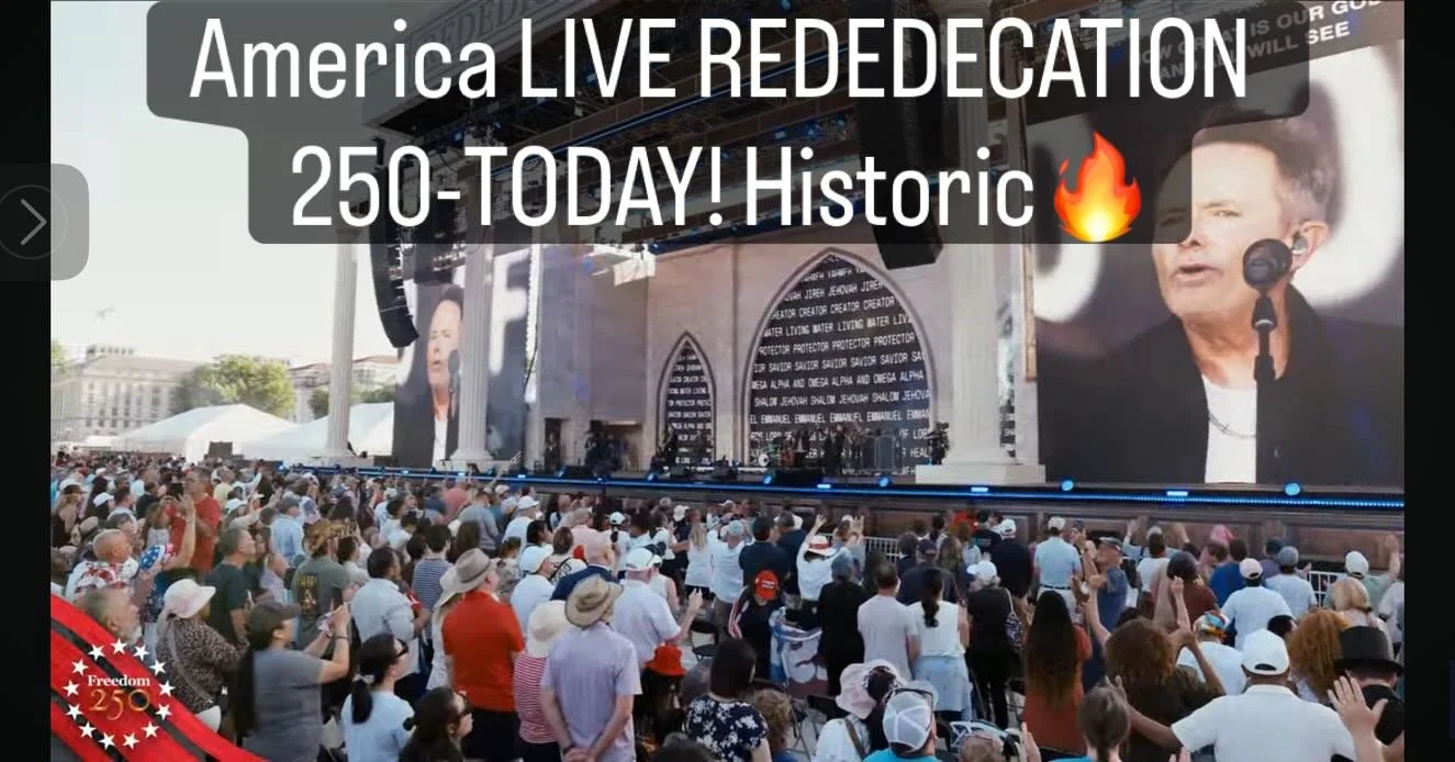 America LIVE REDEDECATION 250-TODAY! Historic🔥 Our worlds shaken in all directions&hellip; it is time to come back to God friends&hellip; together! 
#comelow #hehears
#ouronlyhope  #Jesus 

@christianpostintl
