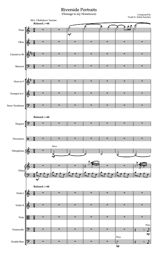 Riverside Portraits (Chamber Orchestra)