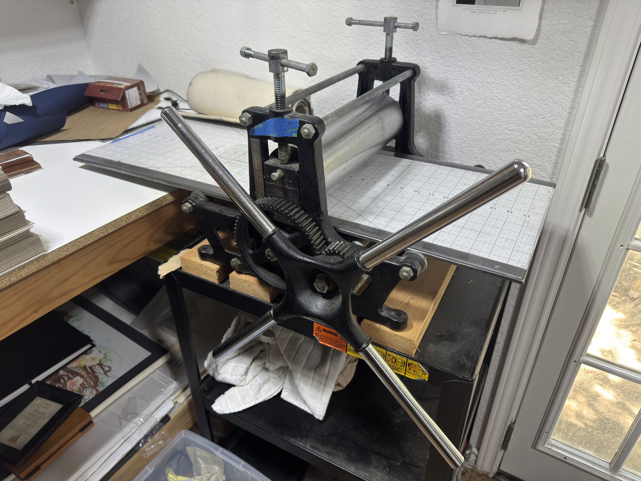 13" Holbein tabletop Etching Press