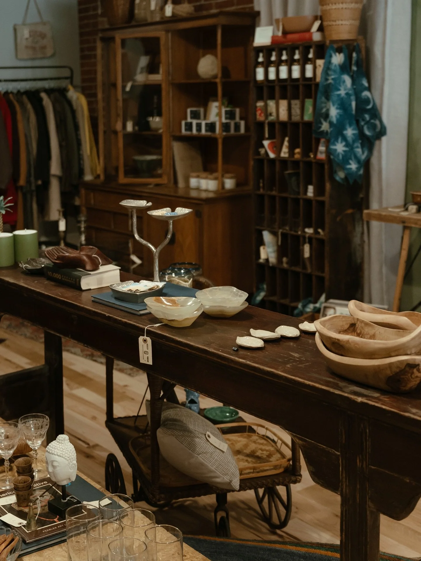 We are back open on this cozy day. 
Shop hours this week &mdash; 
Wed 12-6
Thurs 12-6
Fri 12-6
Sat 11-4
Sun 11-2 

We will be closing early this Sunday to host For The Table - an event benefitting @american_heart hosted by @mugsybakes in their campai