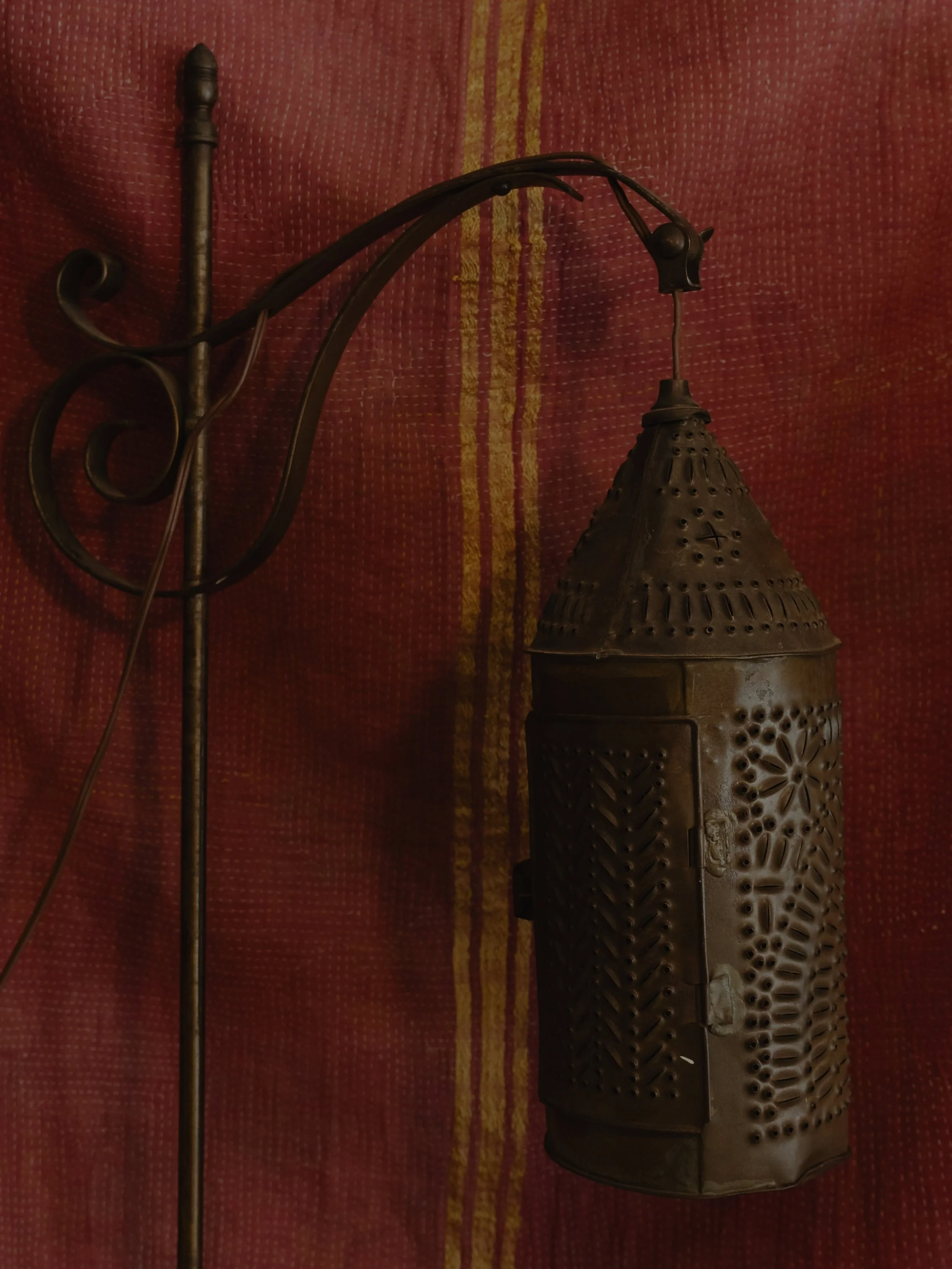This punched tin handmade floor lamp offers the coziest lighting plus it doubles as a candlestick holder if you really want to lean into cozy, soft lighting this fall season. She&rsquo;s one of a kind! Come see her in the shop. Open 11am-5pm Saturday