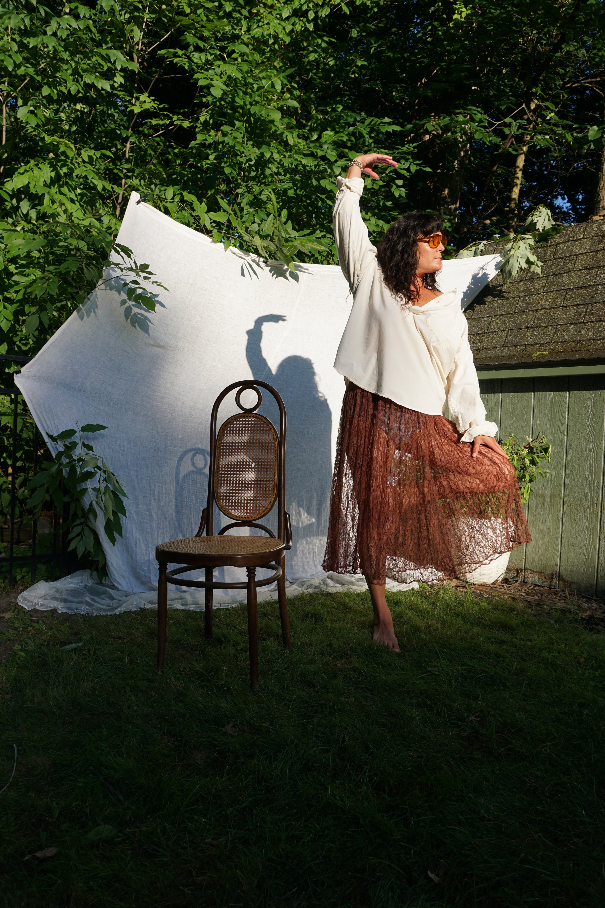 Summer camp collection : lacey sheer skirt