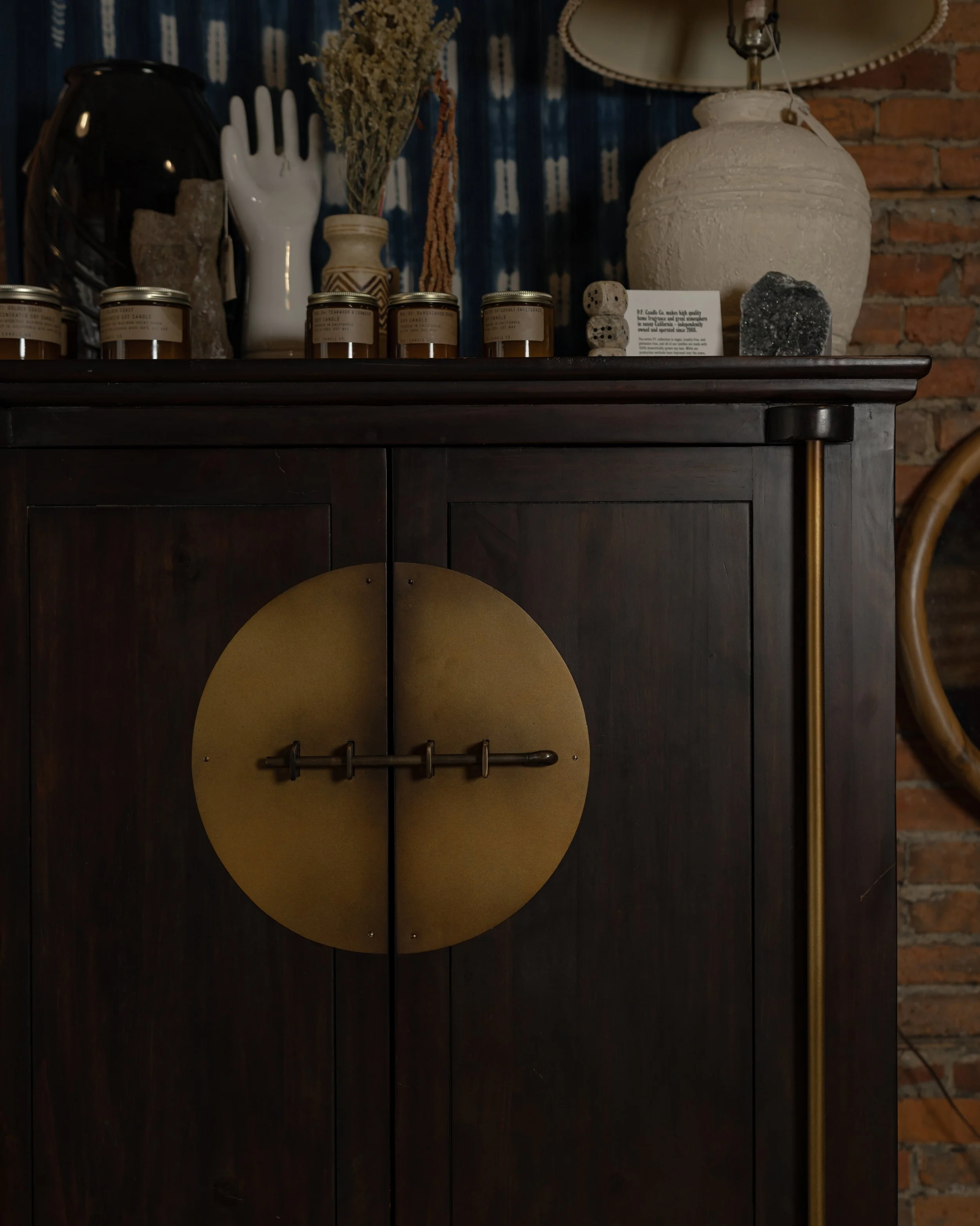 Vintage Full Moon Cabinet