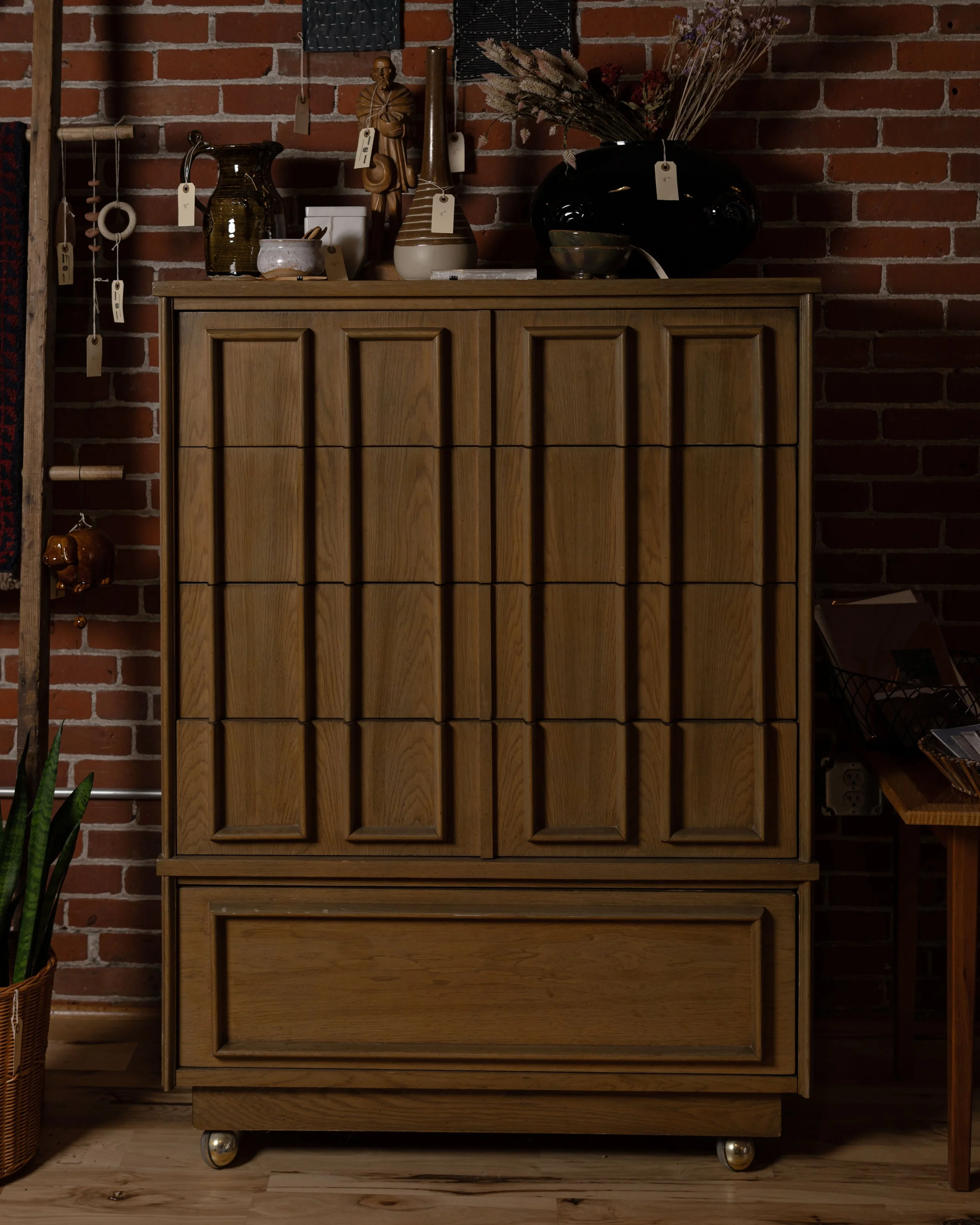 Vintage Brutalist Dresser