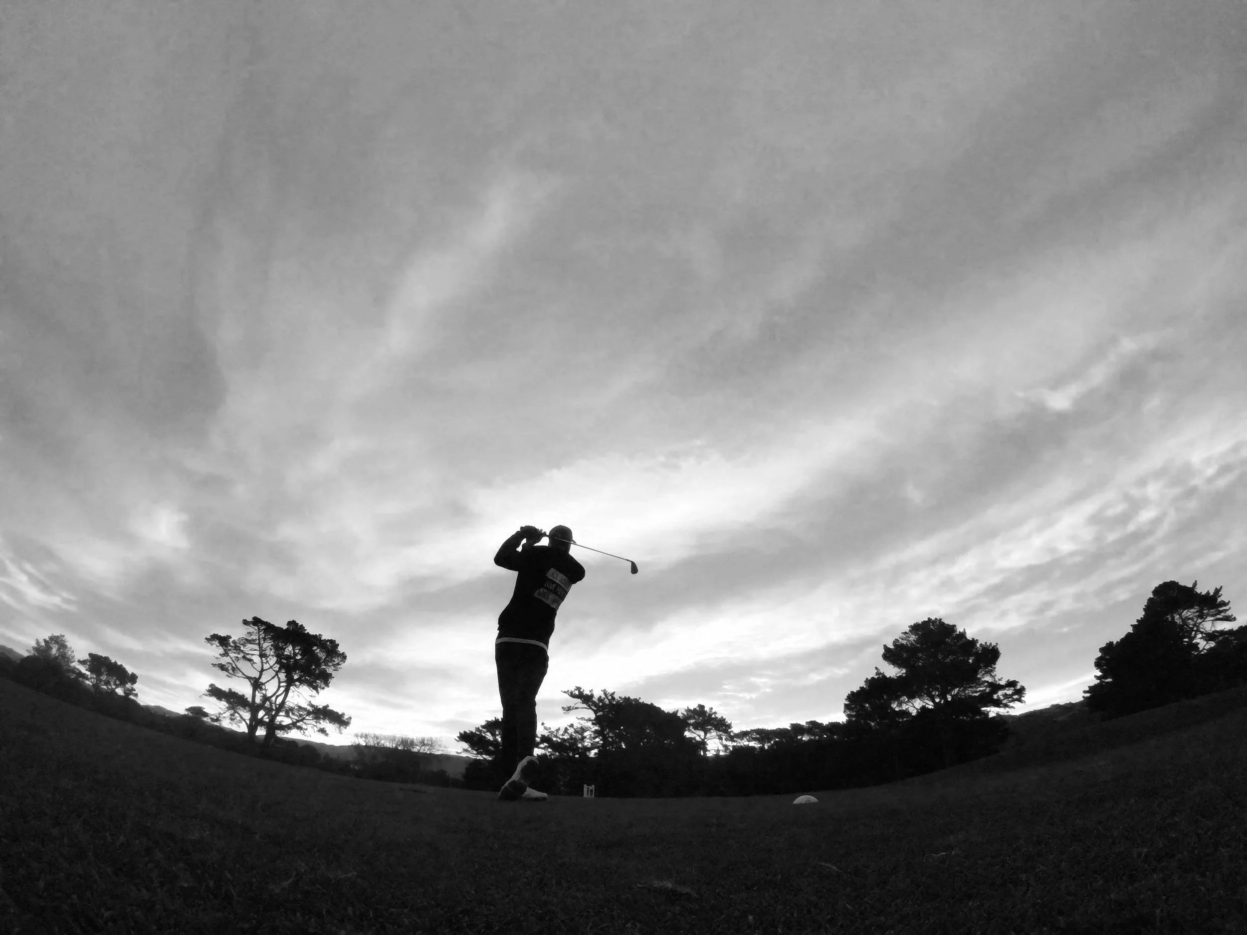 Golfer silhouette