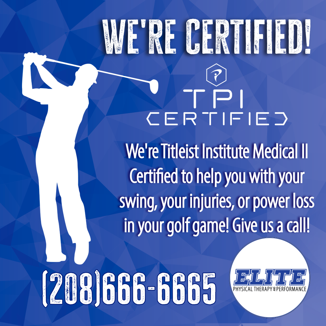 Elite Physical Therapy is a Titleist Certified Provider Medical II