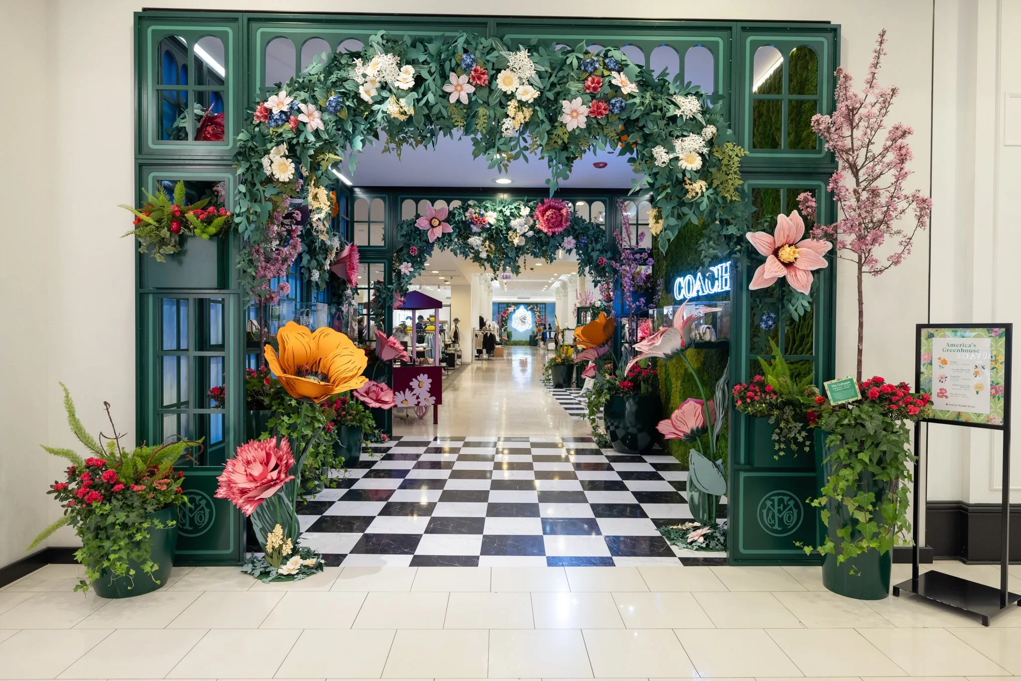 Macy's Flower Show Pop Up at State Street