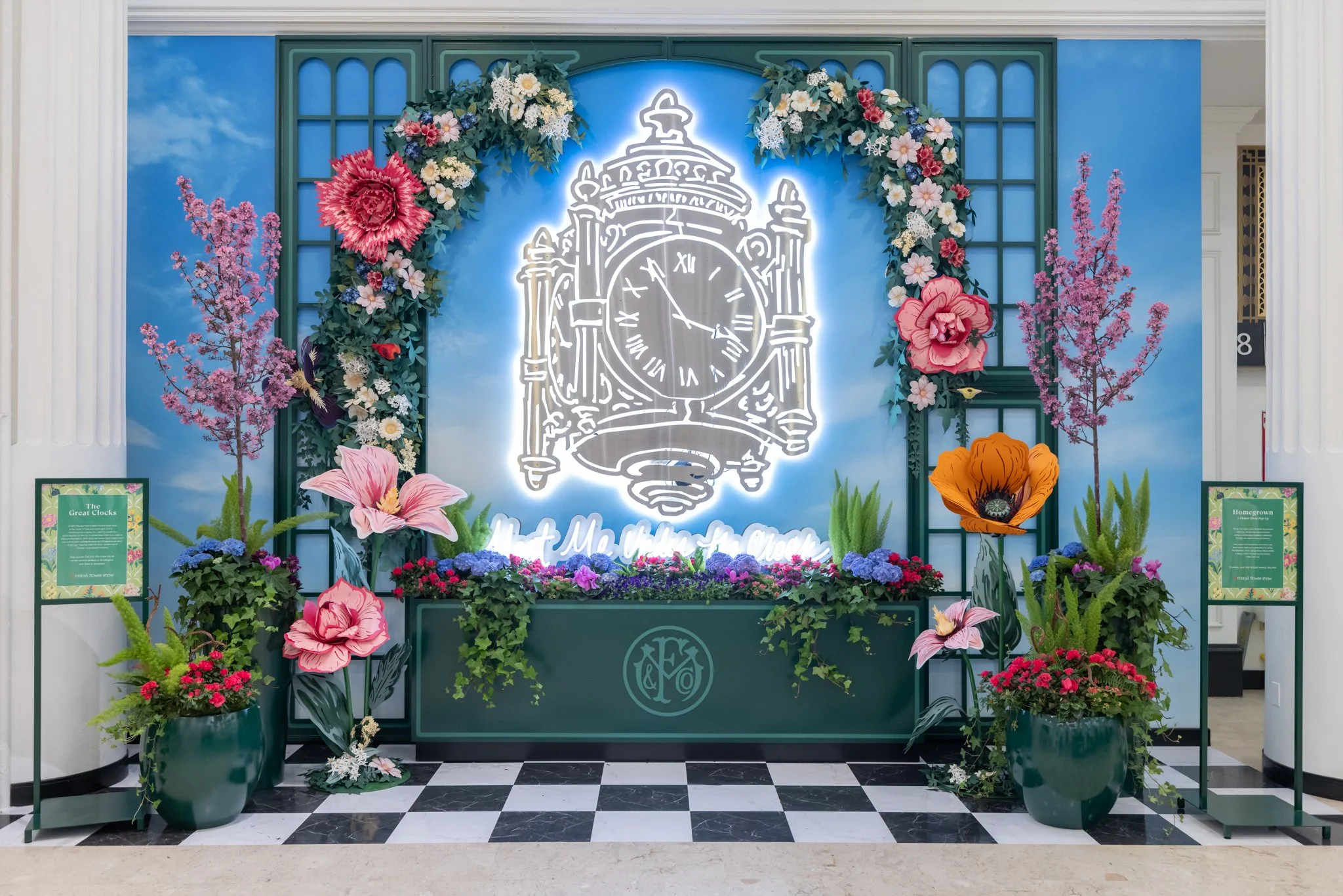 Macy's Flower Show Pop Up at State Street