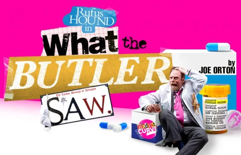What the Butler Saw by Joe Orton: Curve Theatre, The Show Must Go Online; until the end of lockdown 2020. 4****. Mark Courtice
