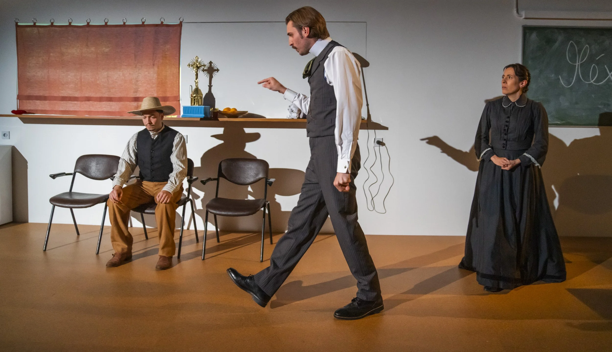 A Fight Against by Pablo Manzi translated by William Gregory. Jerwood Upstairs, Royal Court Theatre, London SW1 to 22 January 2022.  3***.  William Russell.