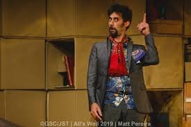 All's Well That Ends Well by William Shakespeare, Jermyn Street Theatre, 16 B Jermyn Street, London SW1 to 30 November 2019. 4****. William Russell