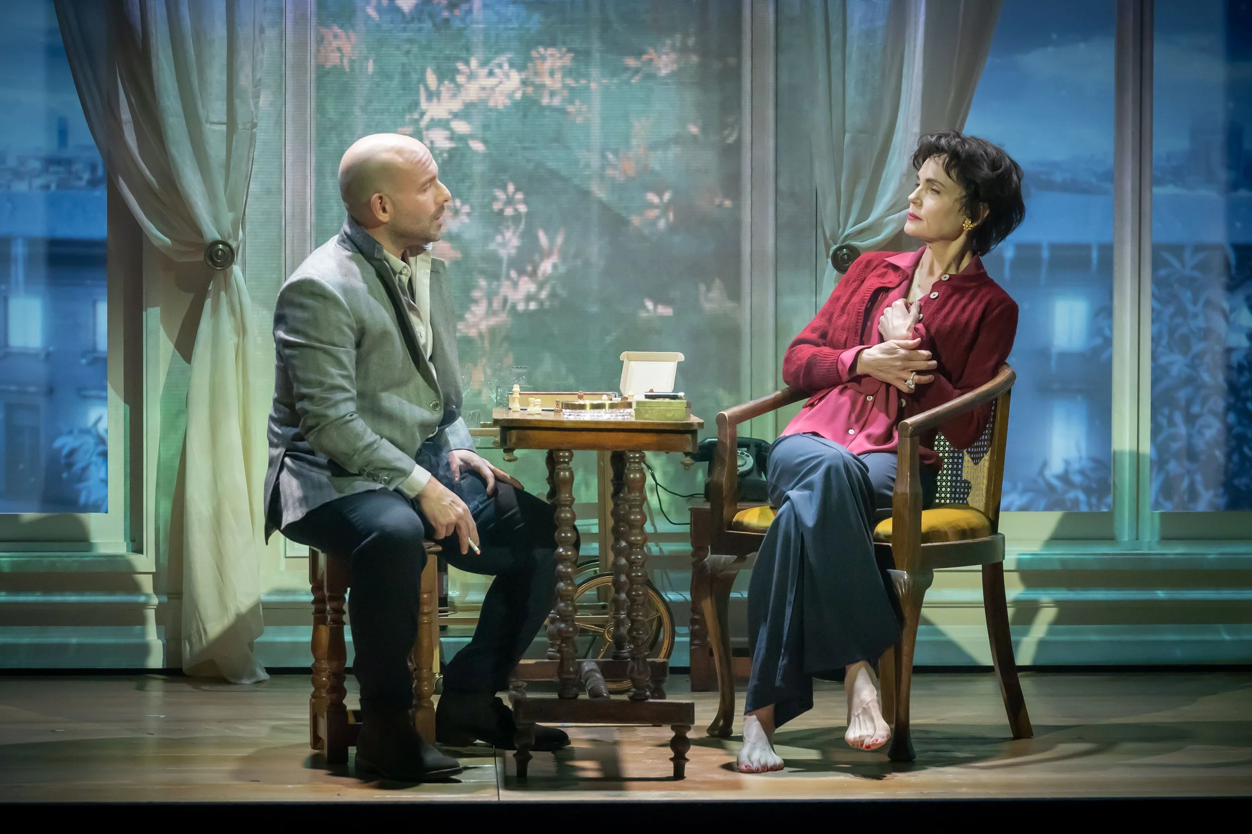 Ava: The Secret Conversations by Elizabeth McGovern. The Riverside Studios, Hammersmith, London W6 to 16 April 2022.  3***.      William Russell.