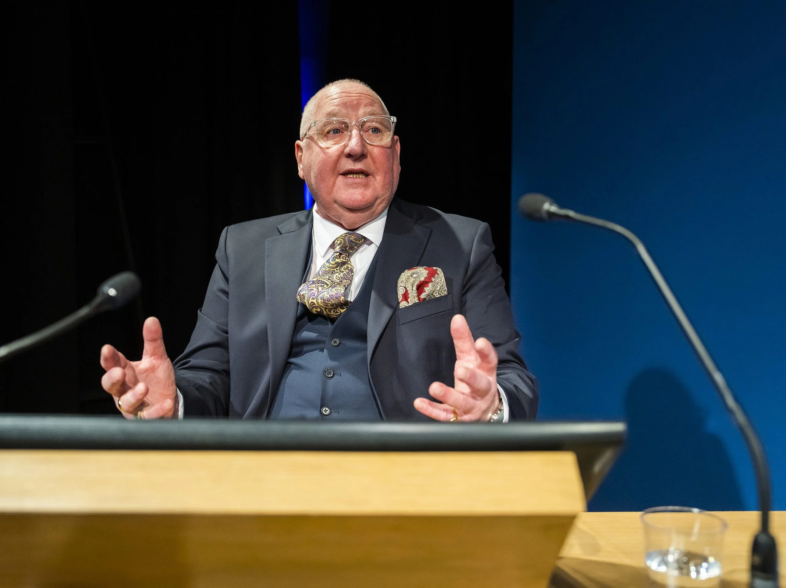 Grenfell System Failure - scenes from the inquiry by Richard Norton-Taylor with Nicolas Kent. The Tabernacle, 34 Powis Square, London W11. 27 February 2023. 4****. William Russell.