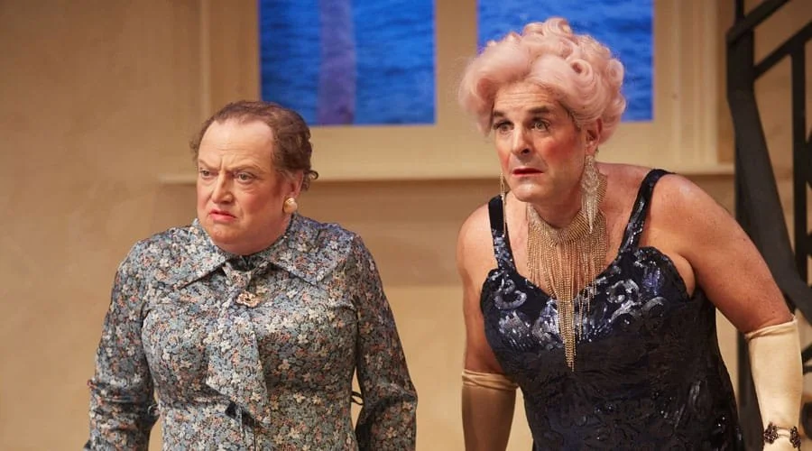 La Cage aux Folles by Jean Poiret in a new version by Simon Callow. The Park Theatre, Clifton Terrace, London N4 to 21 March 2020. 4****. William Russell.