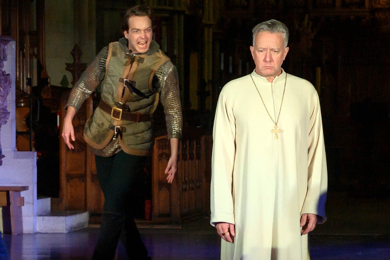 Murder in the Cathedral by T.S, Eliot. Southwark Cathedral  12 & 13 November 2019 & on tour. 3***. William Russell.
