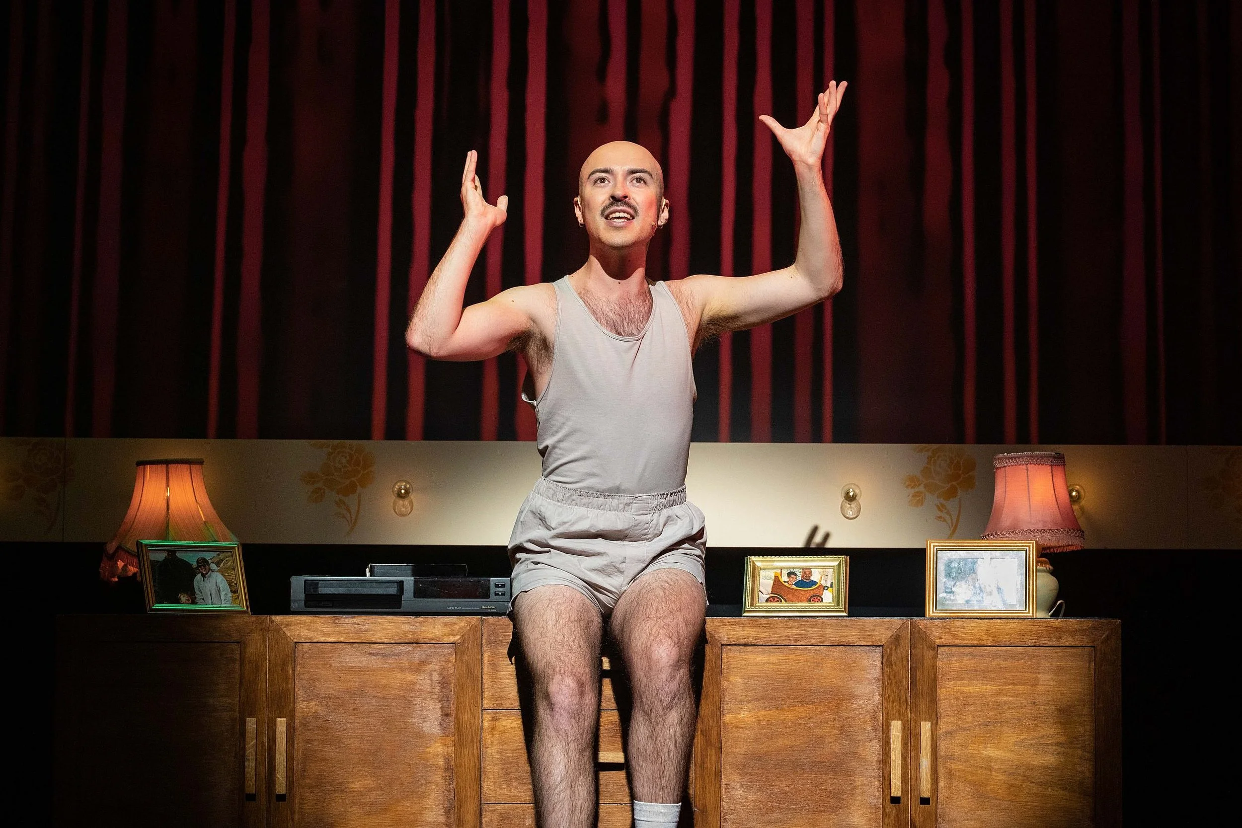 My Son's a Queer (But what can you do?) by Rob Madge. The Ambassadors Theatre, West Street, London WC2 to 18 March 2023. 4****. William Russell.