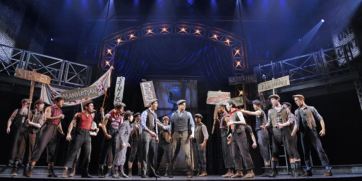 Newsies. Book by Harvey Fierstein. Music by Alan Menken. Lyrics by Jack Feldman. The Troubador Theatre, Wembley Park, Wembley HA9. Limited run. 3***. William Russell.