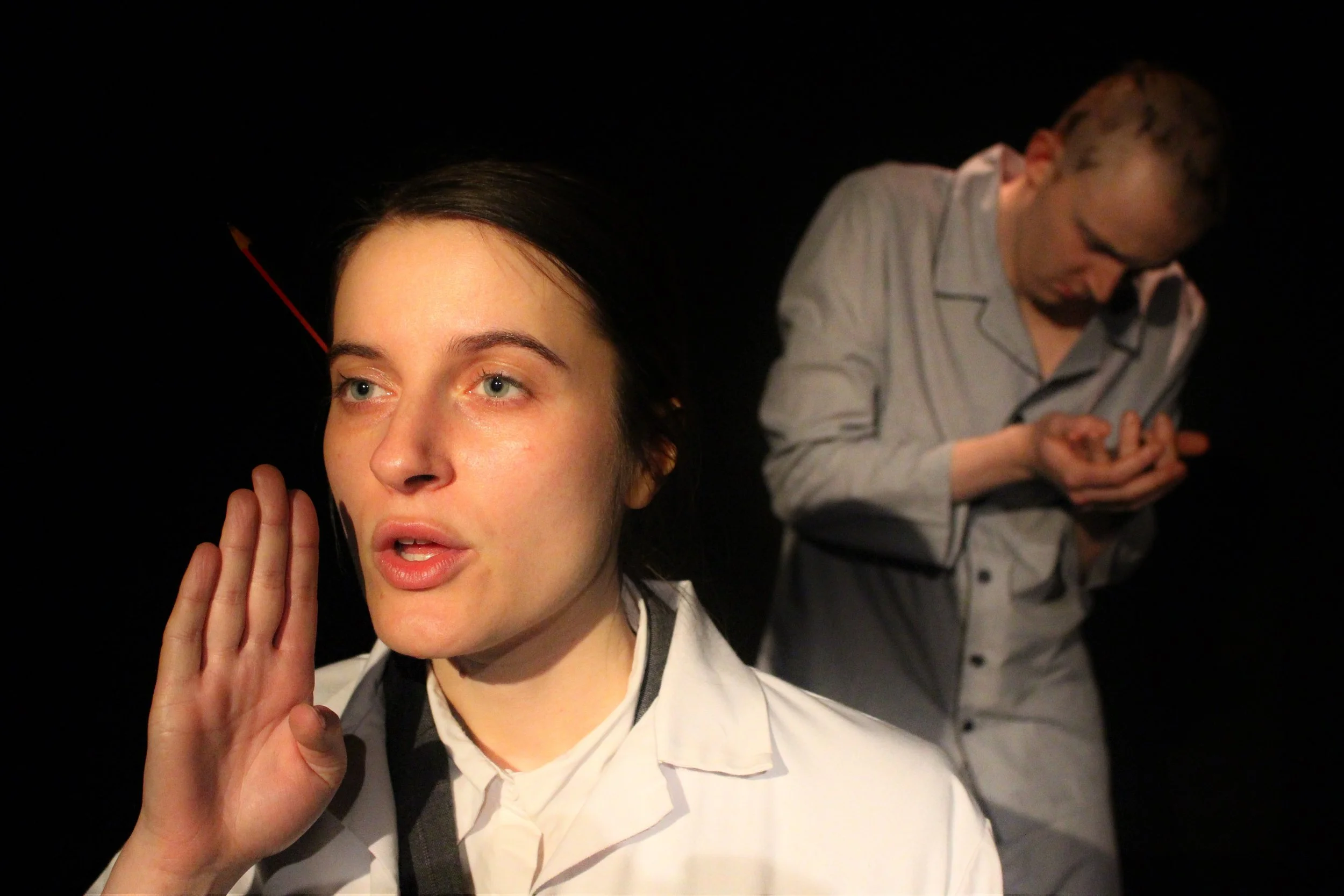 Not I, Rockaby & Catastrophe by Samuel Beckett. The Brockley Jack Studio Theatre, 410 Brockley Road, London SE4 to 7 March 2020. 3***. William Russell.