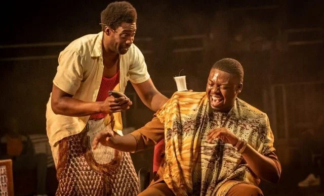 The Barber Shop Chronicles by Inua Ellams. National Theatre live until 20 May 2020. 4****.  William Russell