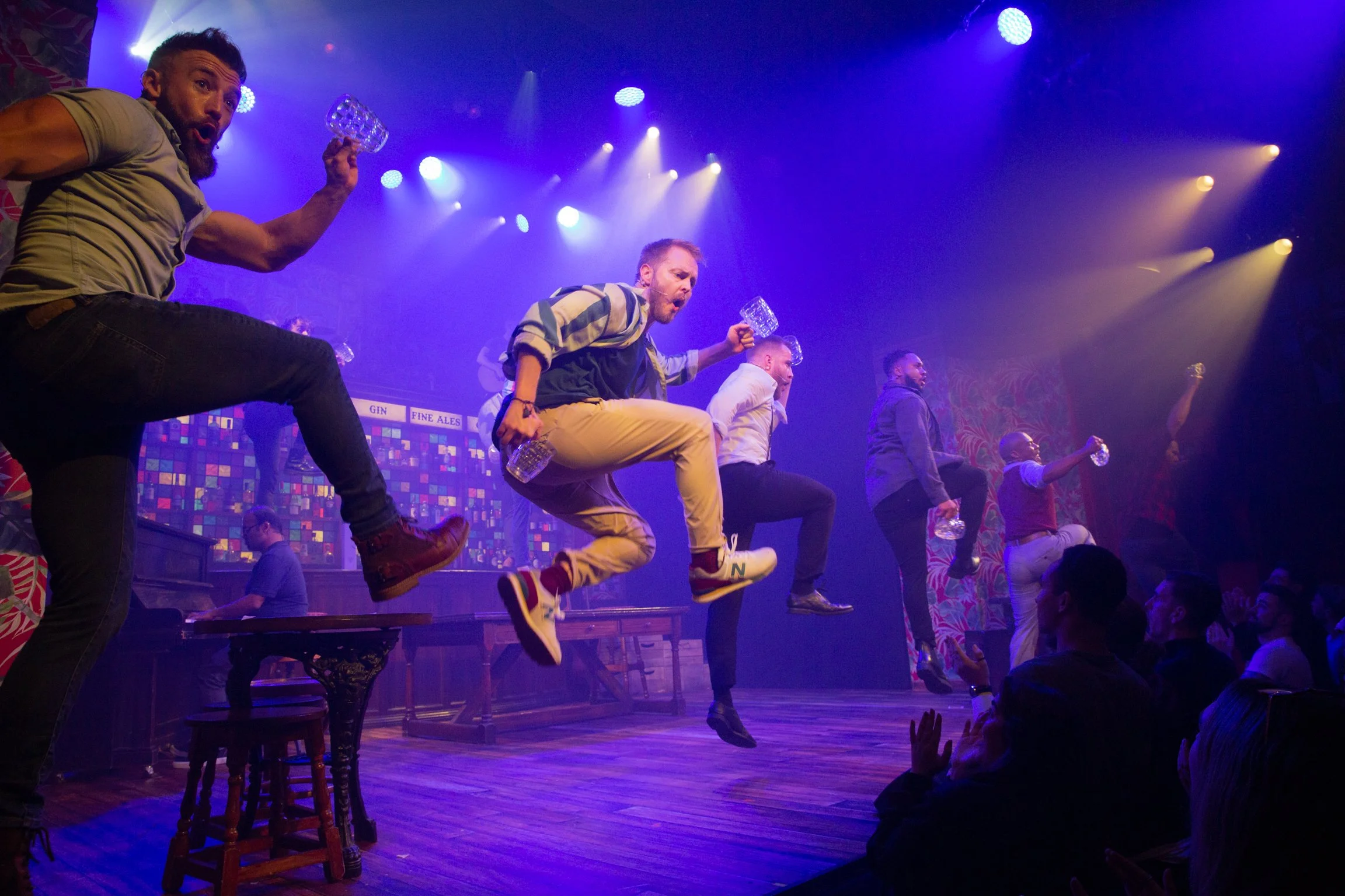 The Choir of Man. The Arts Theatre, Great Newport Street, London WC2  4****. William Russell