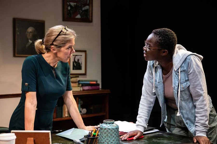 The Niceties by Eleanor Burgess. The Finborough Theatre, 118 Finborough Road, London SW10 to 26 October 2019. 4****. William Russell.