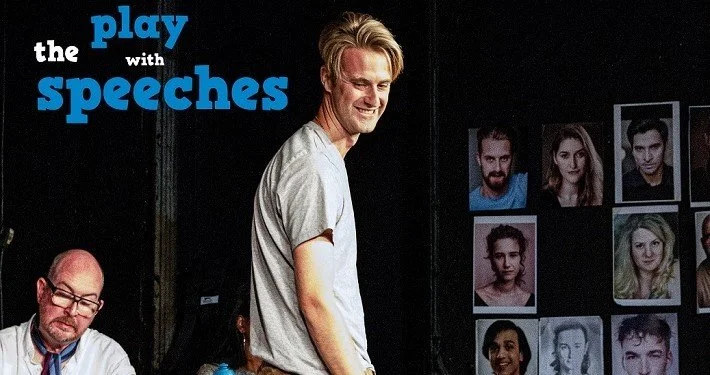 The Play with Speeches by James Woolf. The Brockley Jack Studio Theatre,  410 Brockley Road, London SE4 to 4 March 2023. 3***. William Russell.