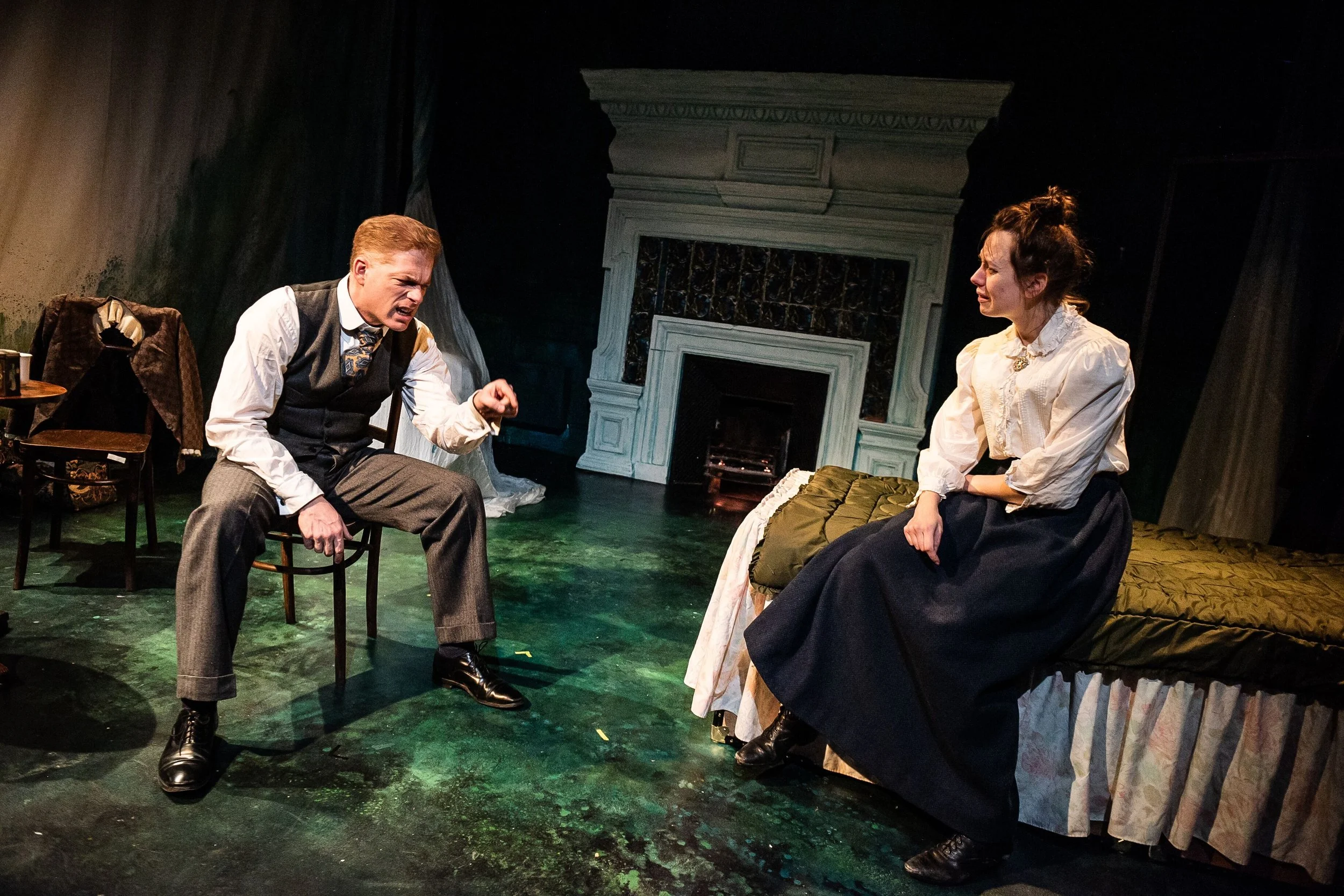 Tryst by Karoline Leach. Chiswick Playhouse, 2 Bath Road, Chiswickm London W4 to 29 February 2020. 4****. William Russell..