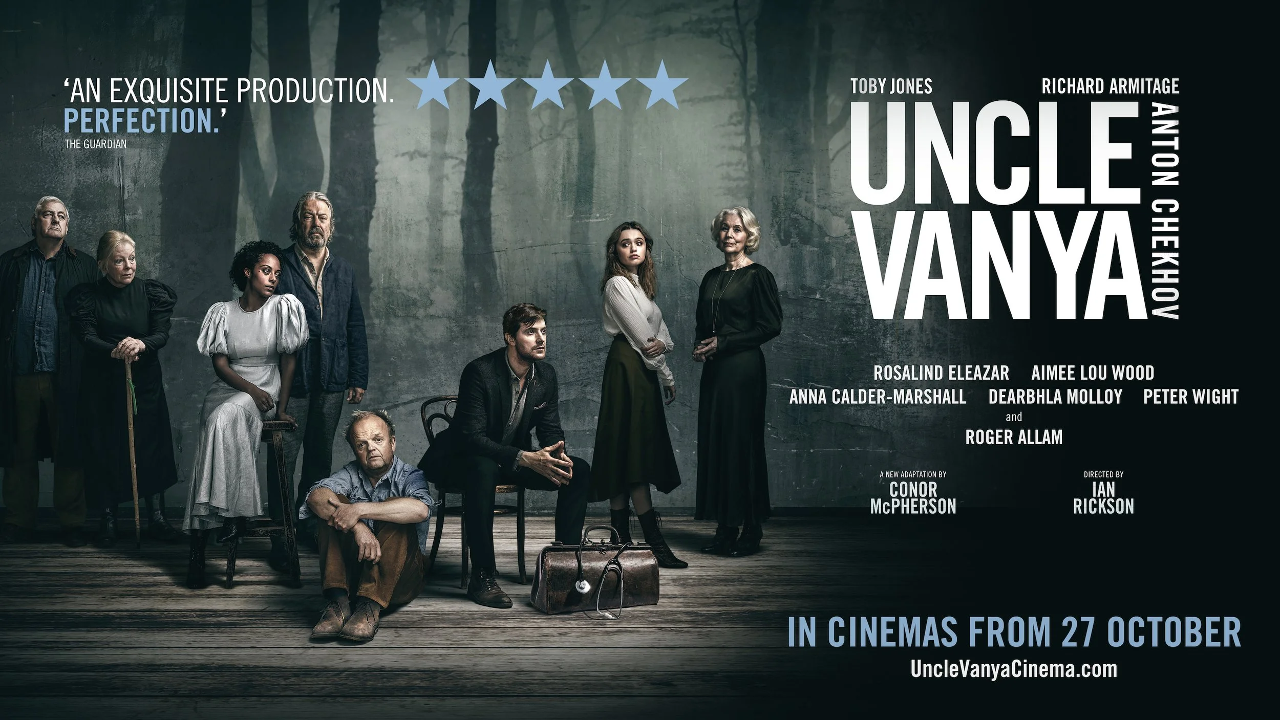 Uncle Vanya by Anton Chekhov - A chance to see this fine production starring Toby Jones in the cinema.