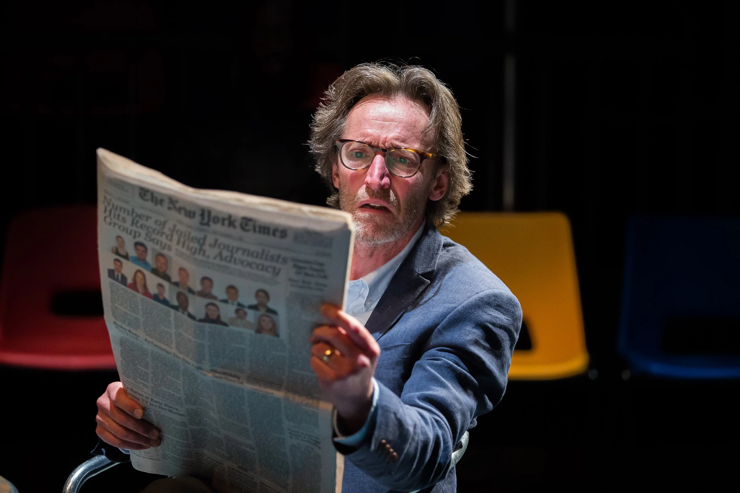 #We Are Arrested by Can Dundar. Arcola Theatre Studio 1, 24 Ashwin Street, Dalston, London E8 to 7 December 2019. 4****. William Russell