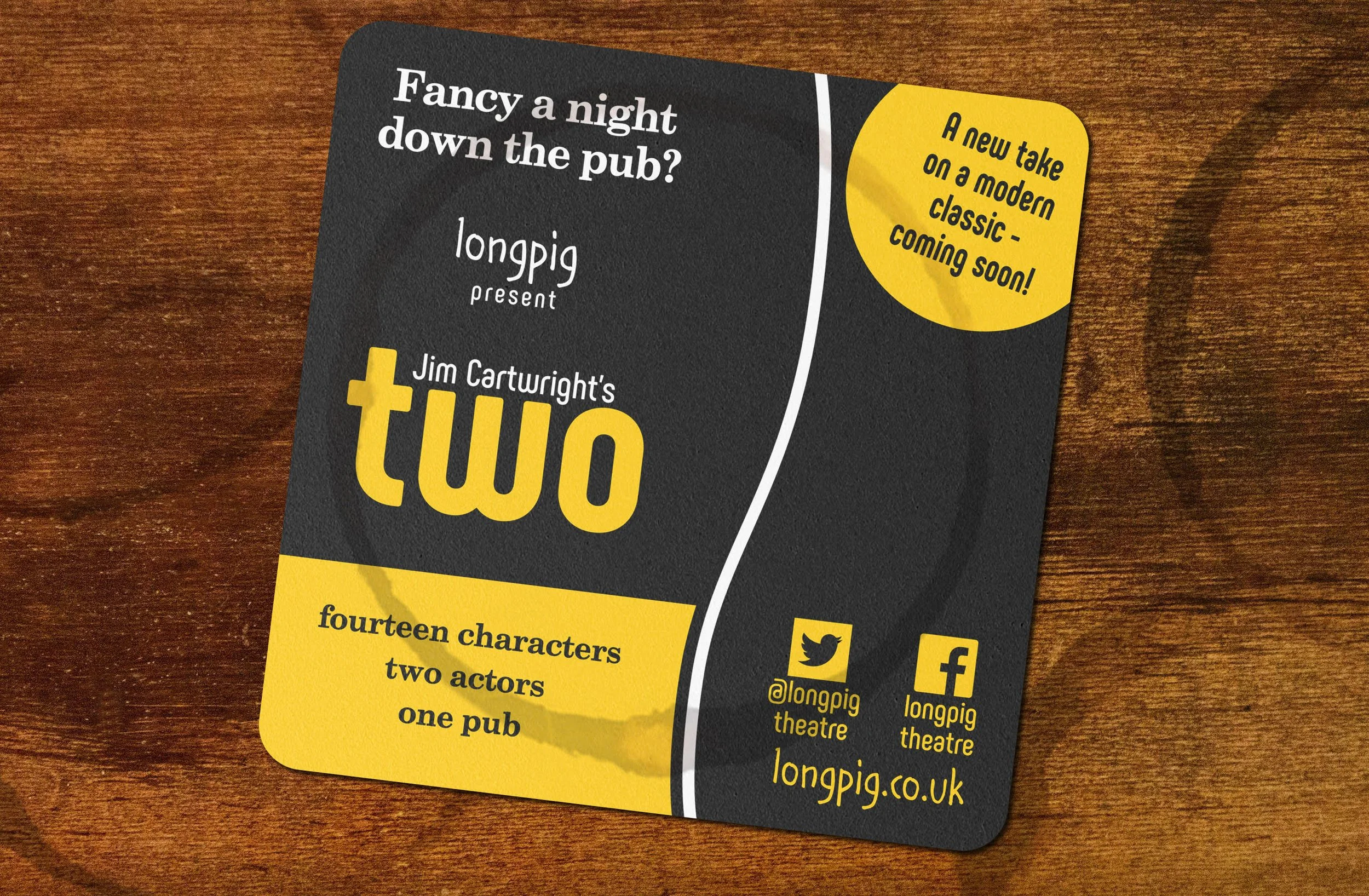 Two Jim Cartwright: Theatre Royal (Dress Circle Bar) Nottingham: Touring: 5*****. Alan Geary