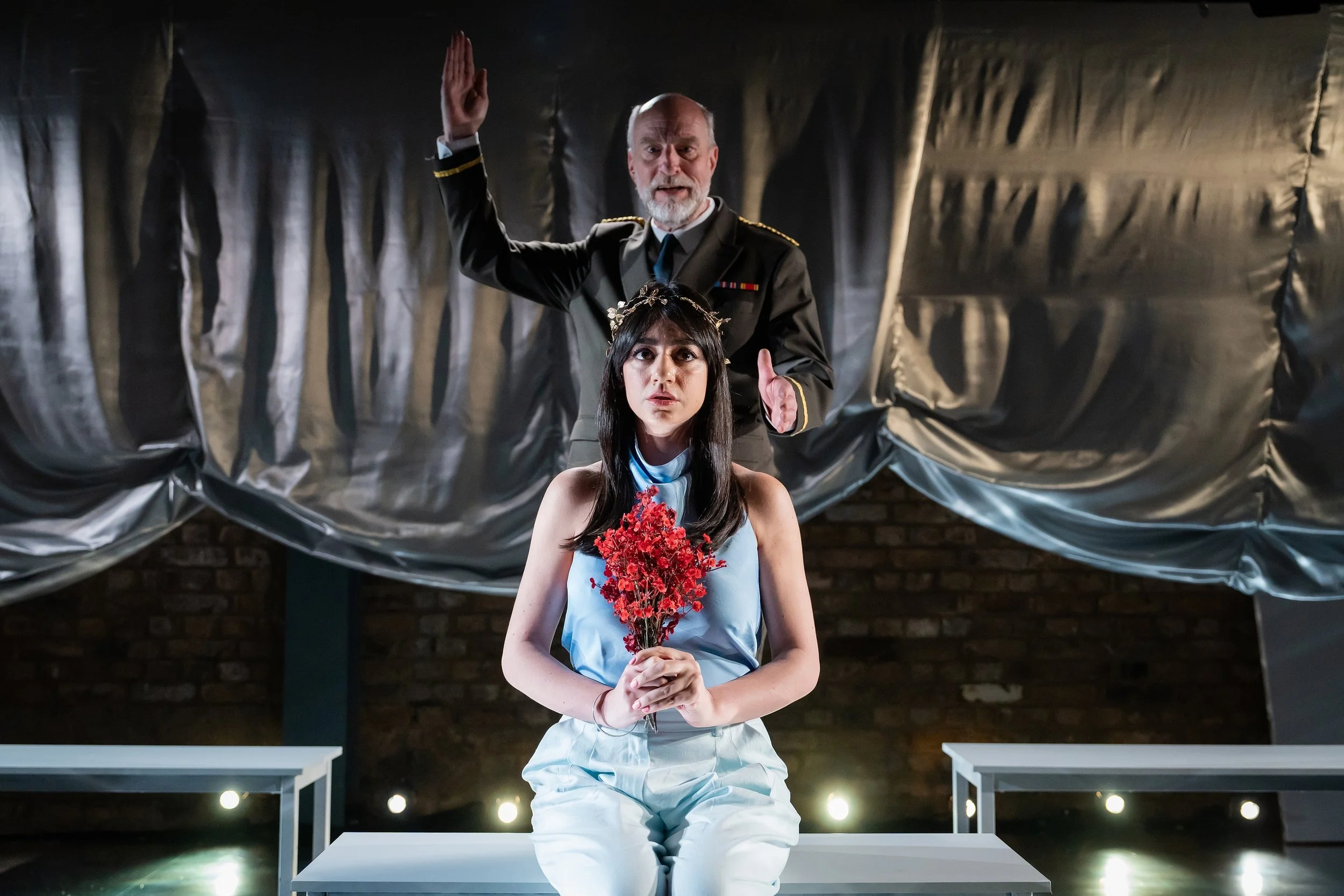 Iphigenia by Euripedes in an English version by Stephen Sharkey, The Arcola Sudio 2, 24 Ashwin Street, London E 8 | until 2 May 2026  ⭐⭐⭐⭐ Review by William Russell