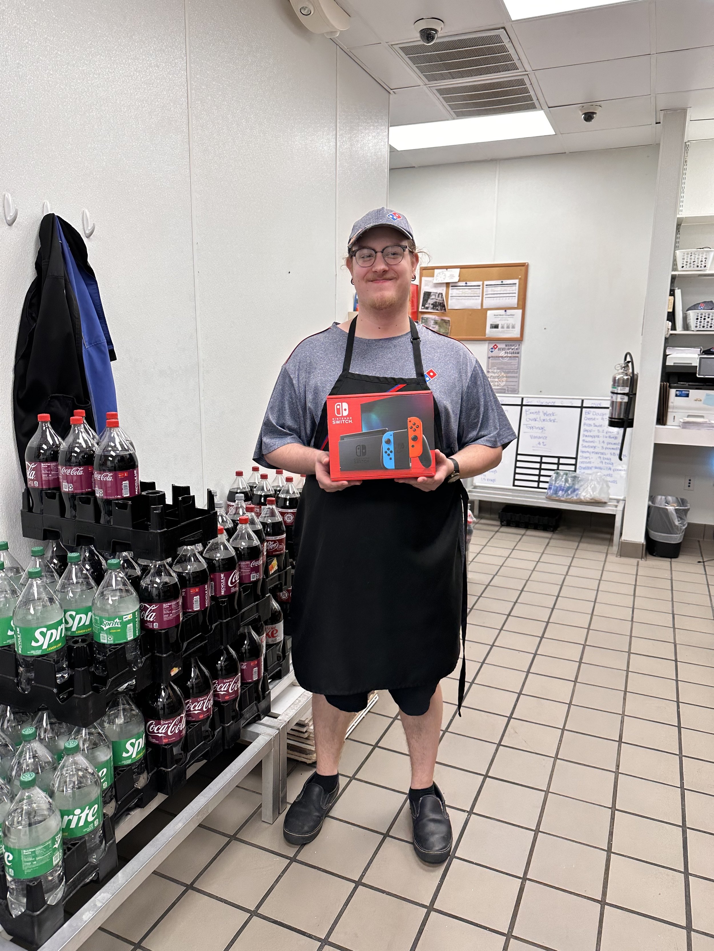 June winner Gabe from store 1693