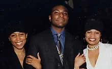  BMI writer/producer Richard Frierson aka Young Lord (center) meets with BMI’s Sydnee Stewart and Kimberly Dawkins at the pre-show cocktail reception held at the Magic Johnson Theatres in Harlem 