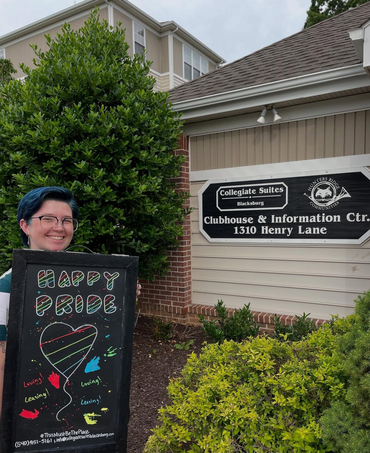 Happy Pride from Collegiate Suites and Hunter&rsquo;s Ridge!🌈

We hope everyone is having a safe and relaxing celebration of love so far!☀️💝

#ThisMustBeThePlace #Hokies #VT #StudentHousing #Housing #Blacksburg