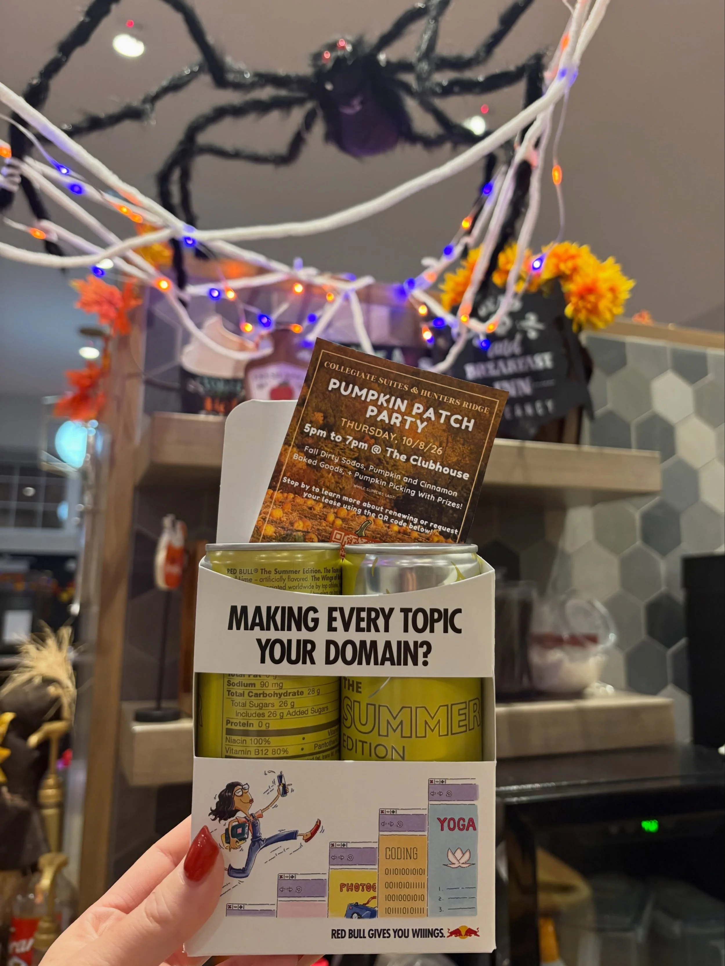 Door knocks are happening🎉

Not sure if you want to renew? We&rsquo;ll be stopping by to bring you some @redbull goodies and answer your questions!✨ 
If you miss us visiting, come by out pumpkin patch party this THURSDAY 10/8 from 5p-7p to pick a pu