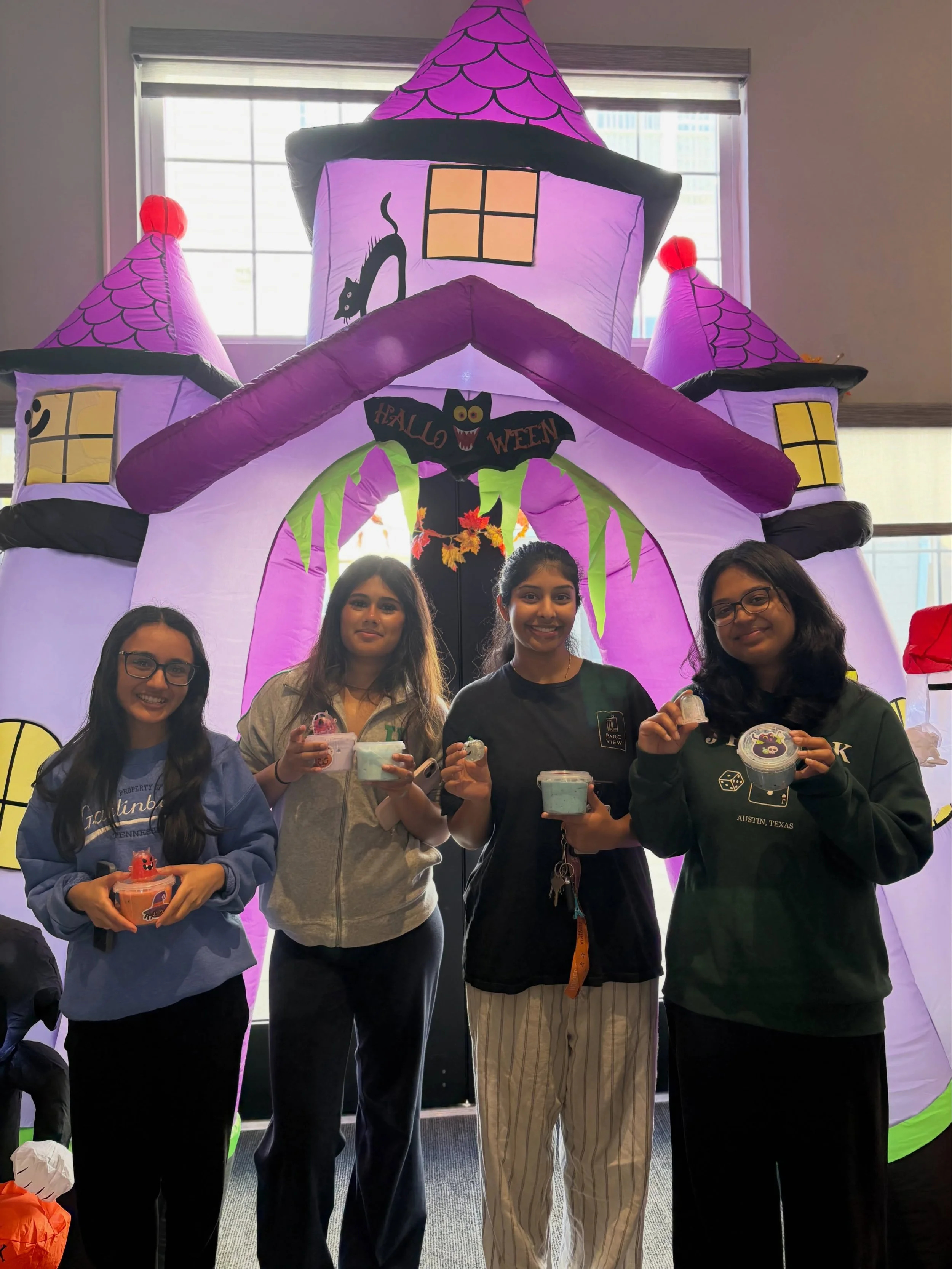 This or That Thursday: Halloween Edition🦇

Thank you to everyone who joined us today to make slime and grab a squish!🫟 Slime may not have won the votes for best fidget, but it was so much fun to make!👻

We hope everyone enjoys their new trinkets! 