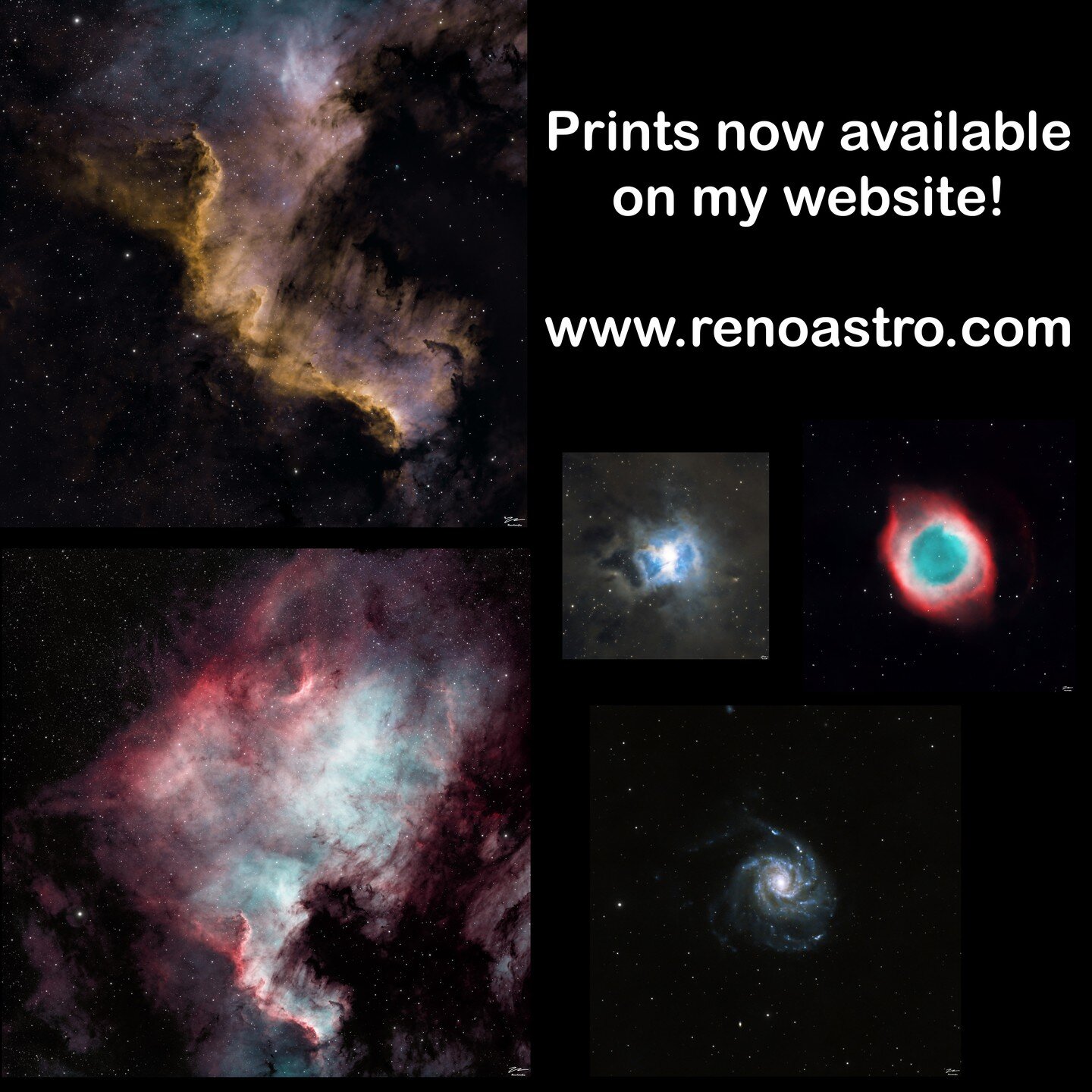 Prints now available for purchase through my website! If you're interested in checking some out head over to renoastro.com
I plan on adding to the website through time adding more print choices as well as tutorials and blogs for people interested in