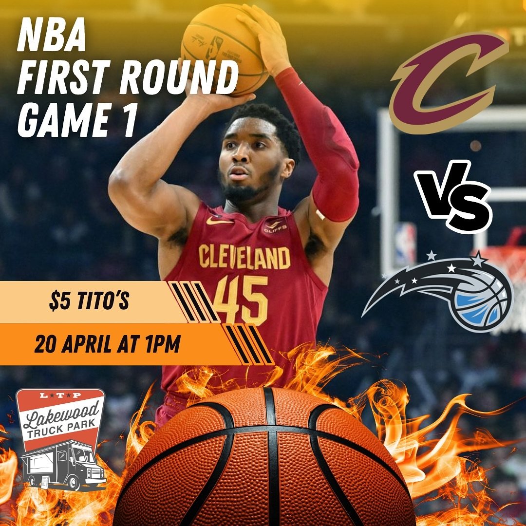 Come watch @cavs vs @orlandomagic today at 1pm! $5 Tito&rsquo;s throughout the game☺️