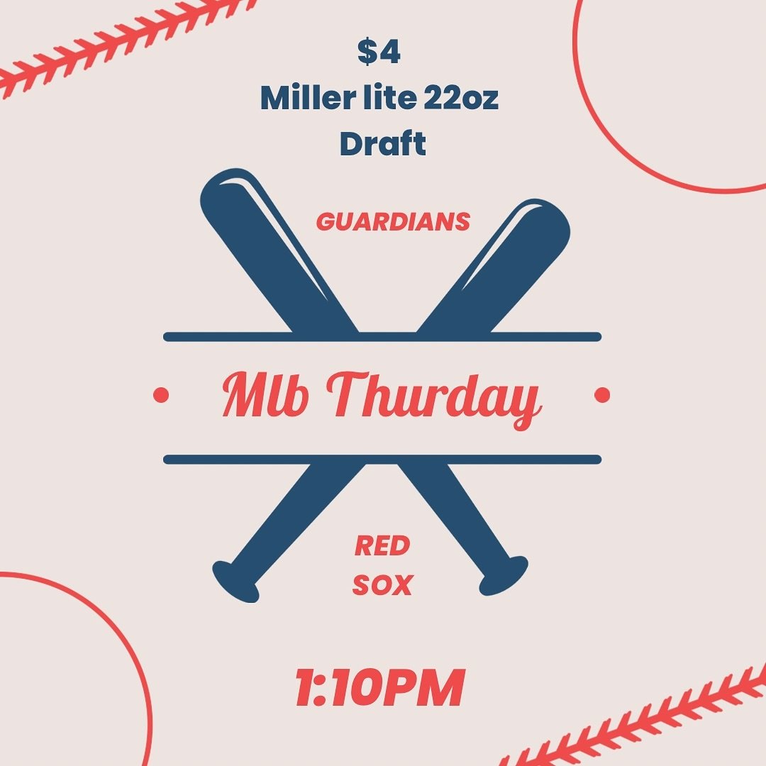 Red Sox at Guardians today! Come by for happy hour and grab some food from @parilyacle ⚾️🍻