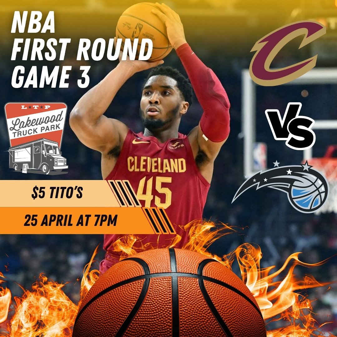 @cavs WATCH PARTY TONIGHT AT 7pm! 
Drink Specials and Food Trucks🎉🍻🏀
Join us for the playoffs tonight!
#letemknow