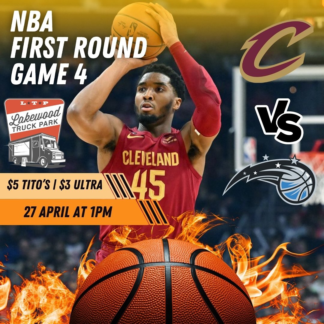 GAME 4 TODAY!! Come cheer on the @cavs with us at 1pm! Drink specials running throughout the game🍻🏀