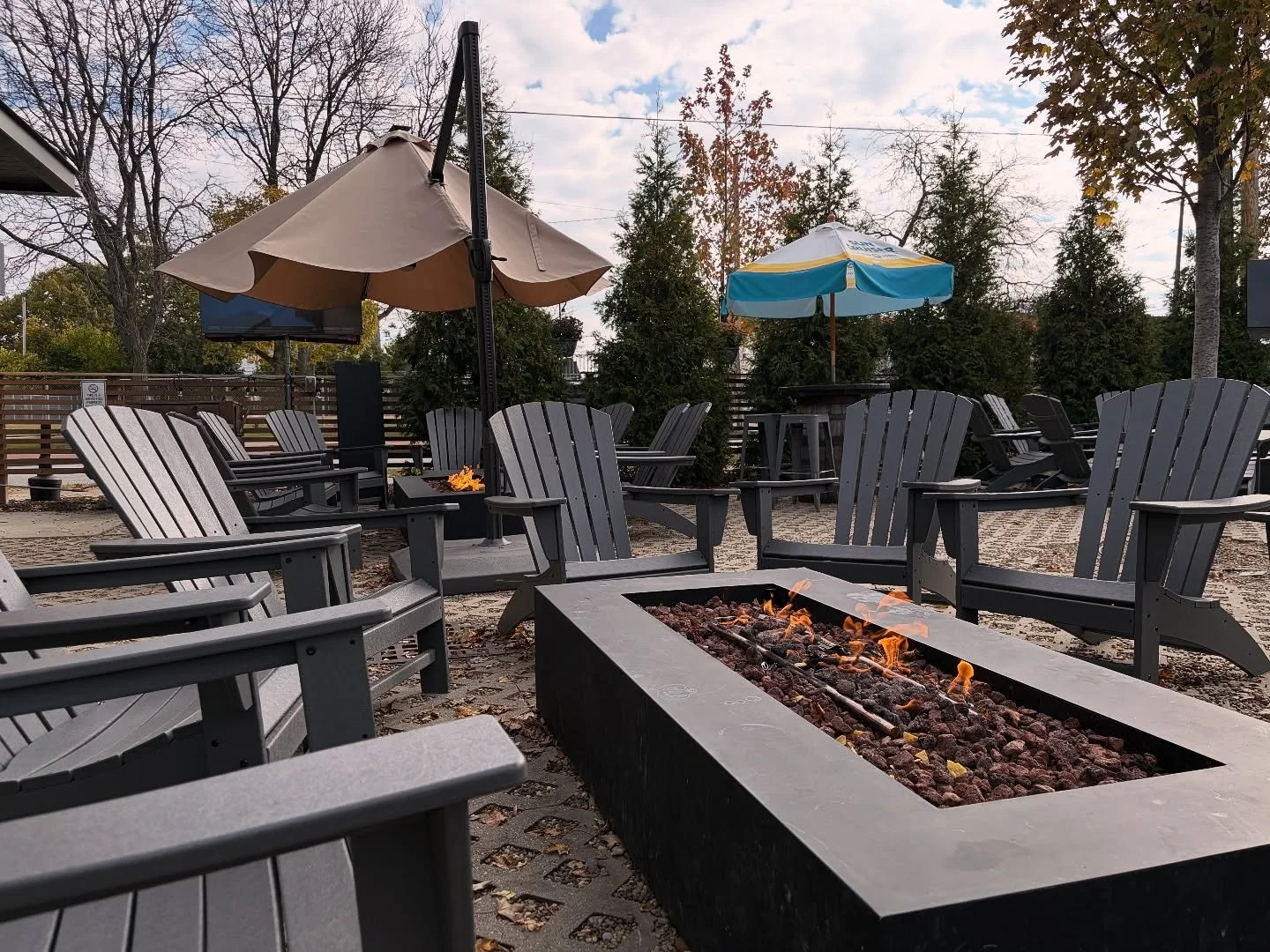 Beautiful day to have a drink on the patio!
Come grab a firepit 🔥