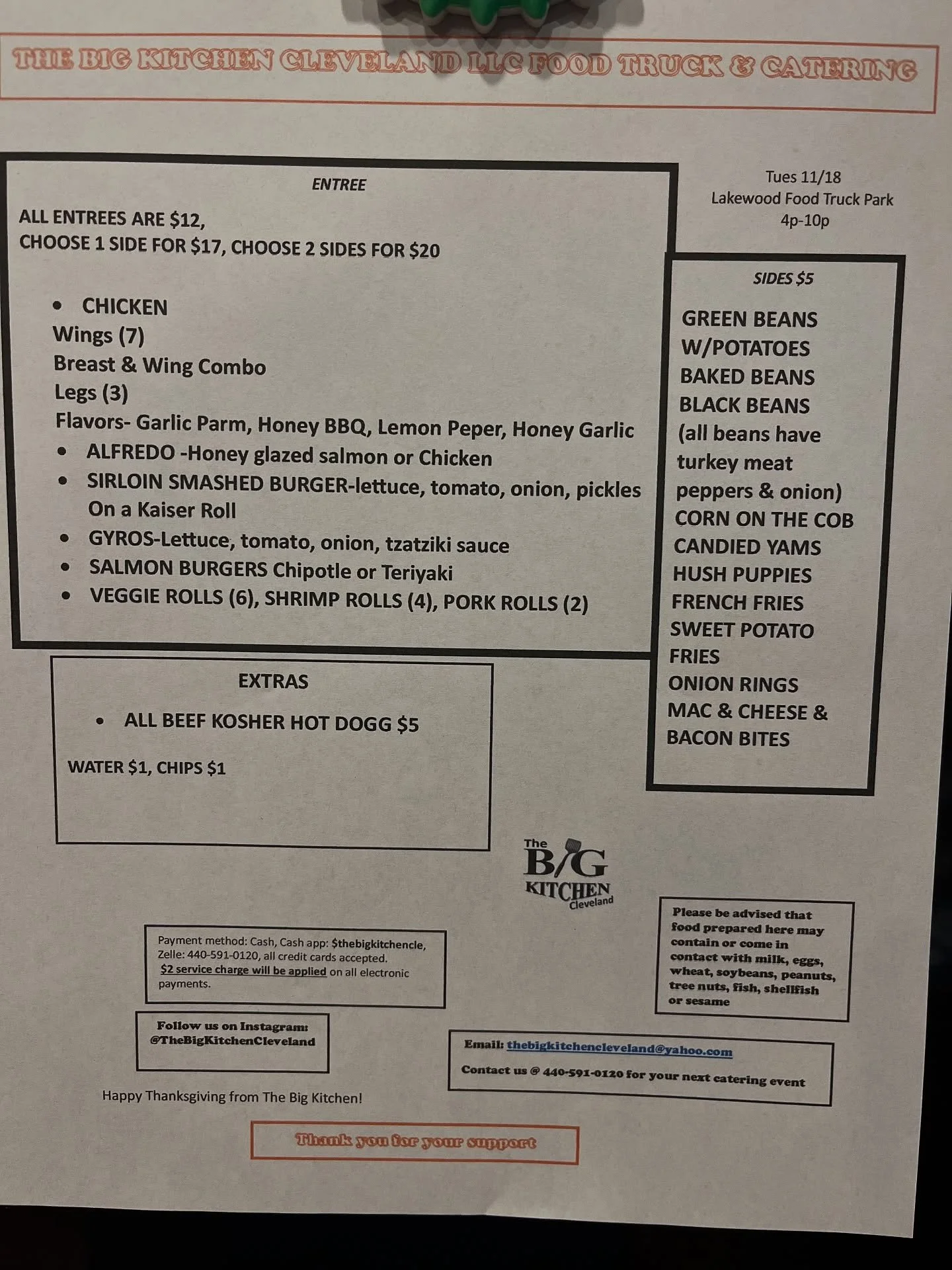 Stop in for @thebigkitchencleveland here until 10pm!