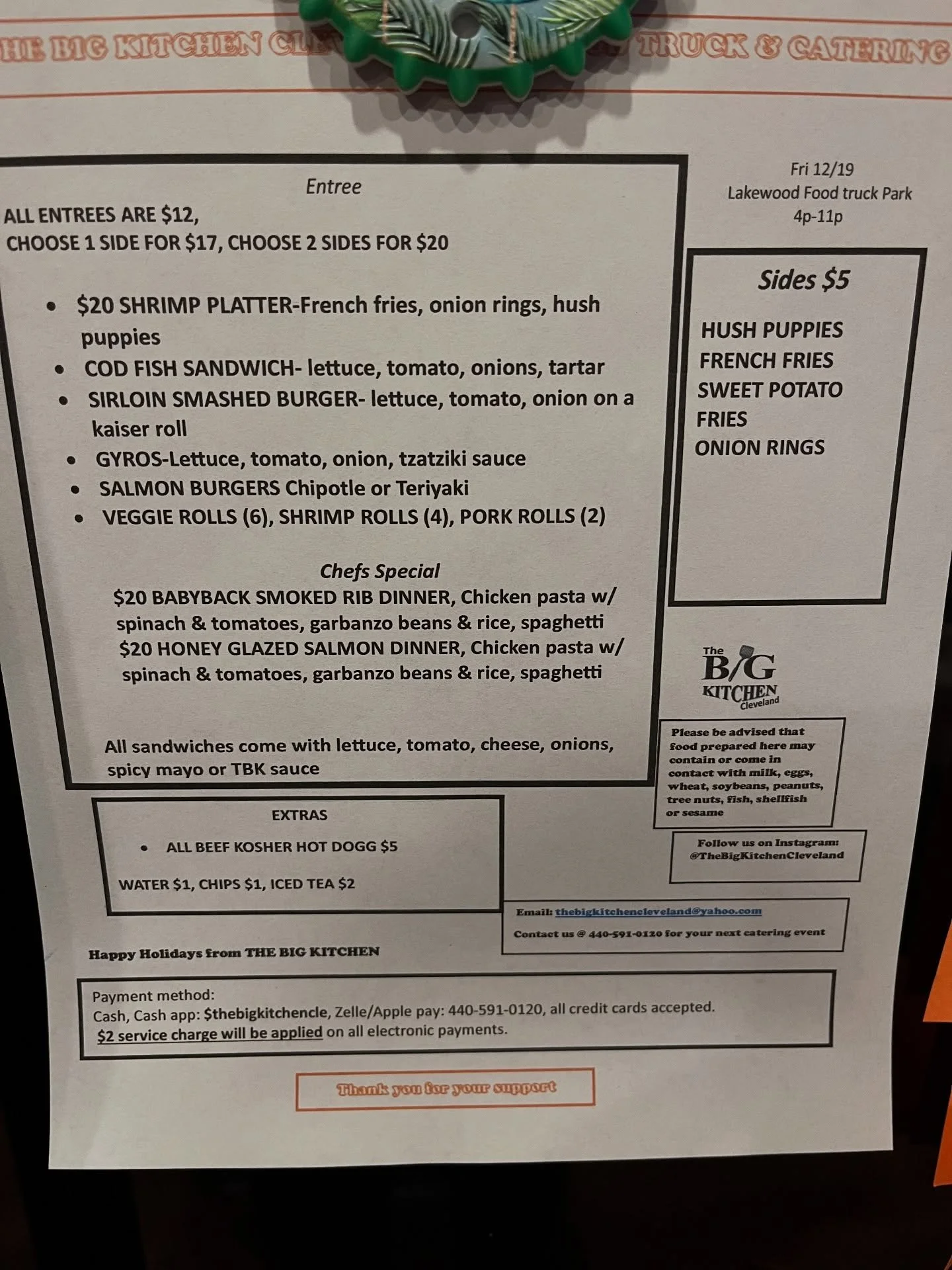 @thebigkitchencleveland is here until 10pm! Stop in for a bite🎉