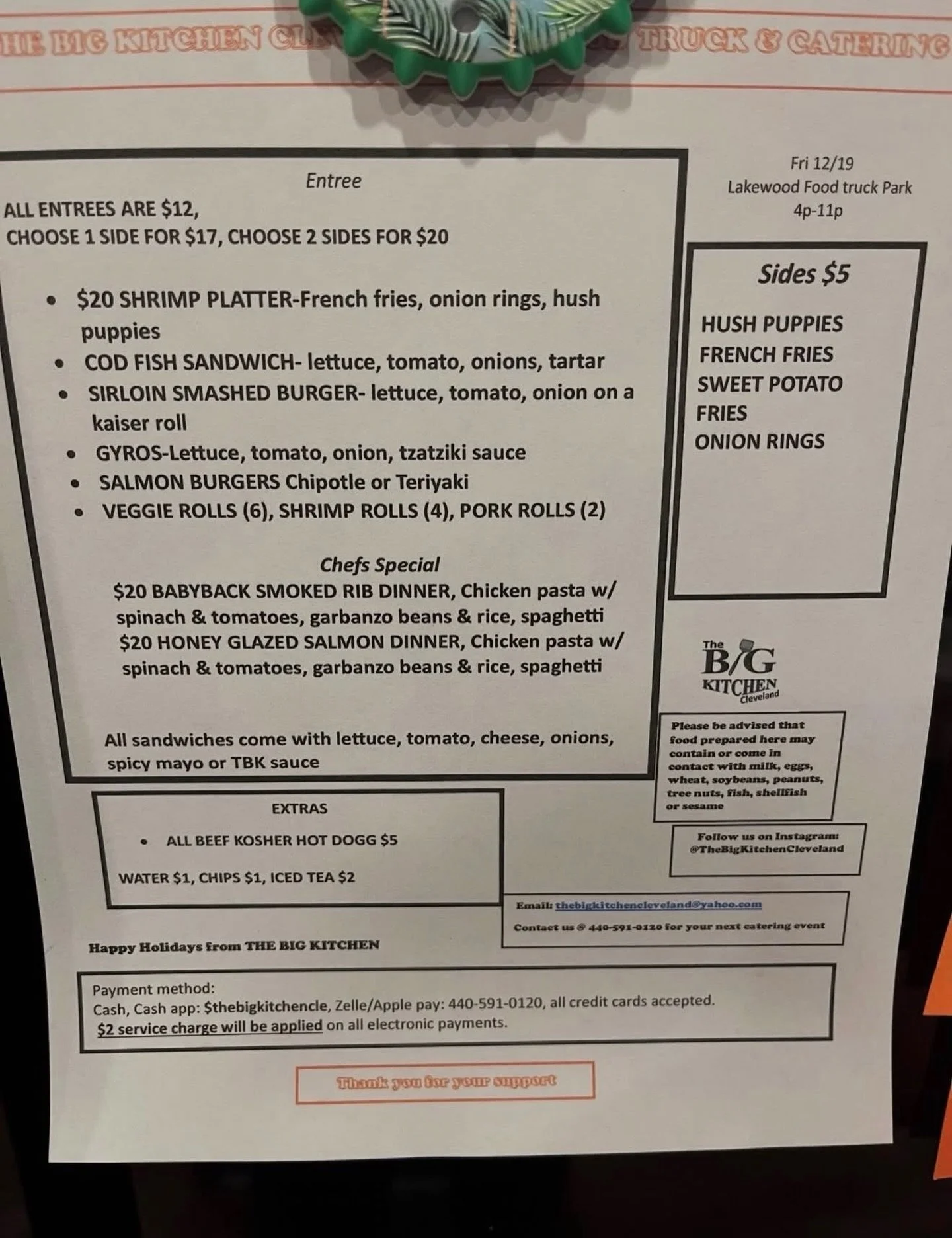 Have dinner plans? Check out @thebigkitchencleveland here until 10pm!🎉