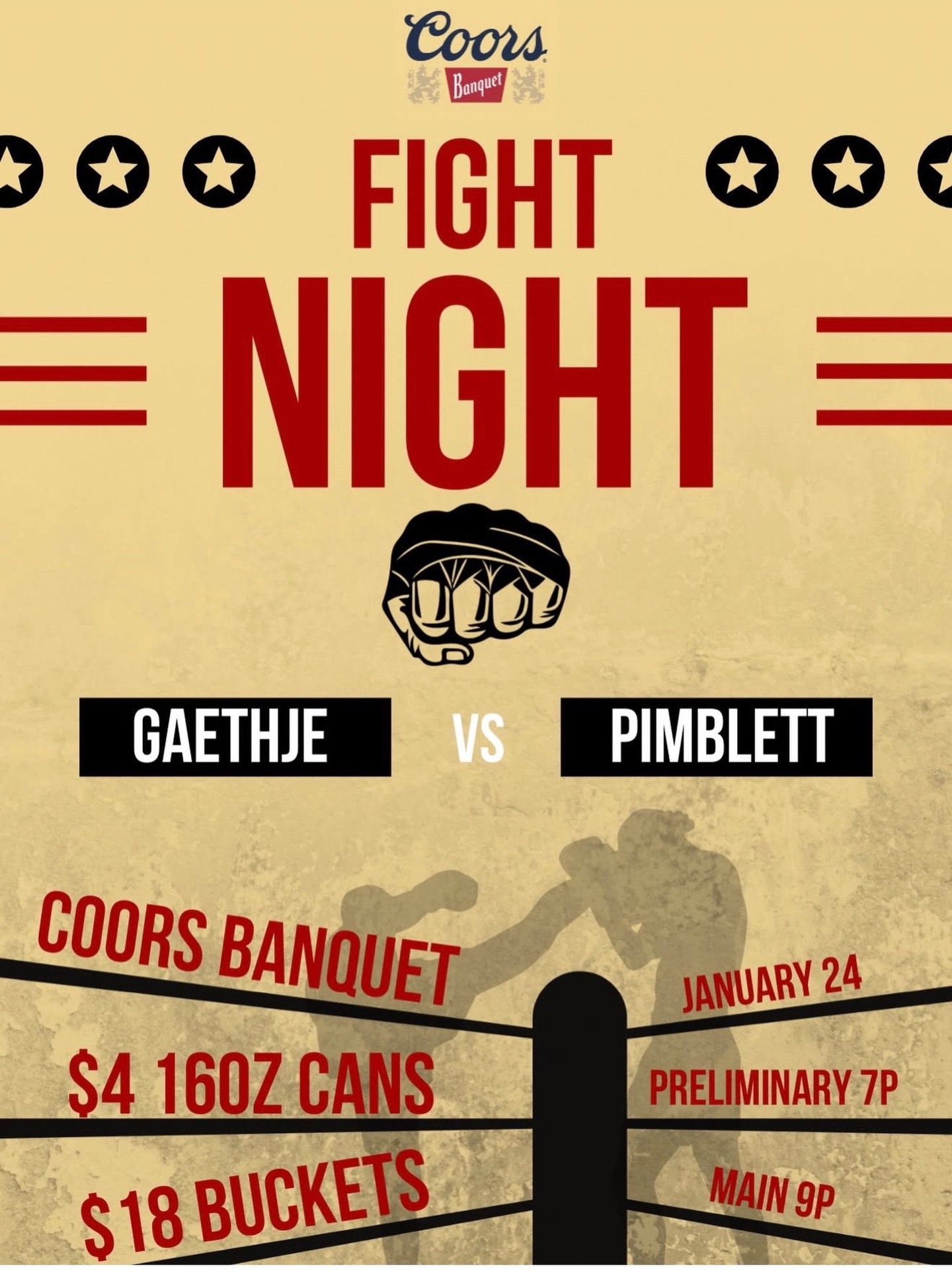 Come hang out with us this Saturday and enjoy a Coors Banquet on special!🎉
*NO FOOD TRUCK, OUTSIDE FOOD WELCOME!*