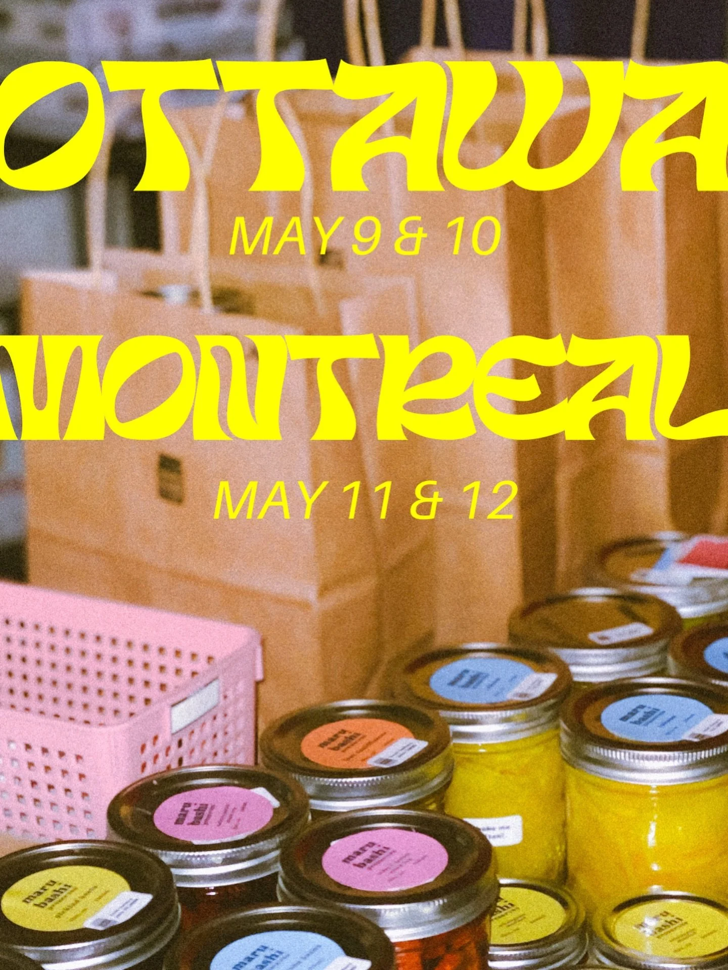 hi 👋 we will be in ottawa and montreal in may! if you live there and would like to make an order for pick up this is the time! stock will be updated later this week so look out for that announcement. heavy on the dry goods for now still while we wai