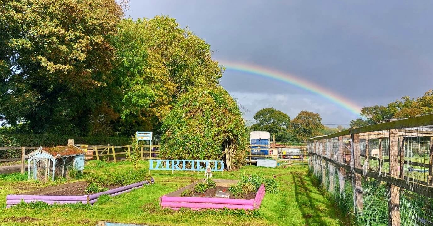 A lovely capture from the farm project and willow house from one of the team today 🌈 🌈 🌈 📸
